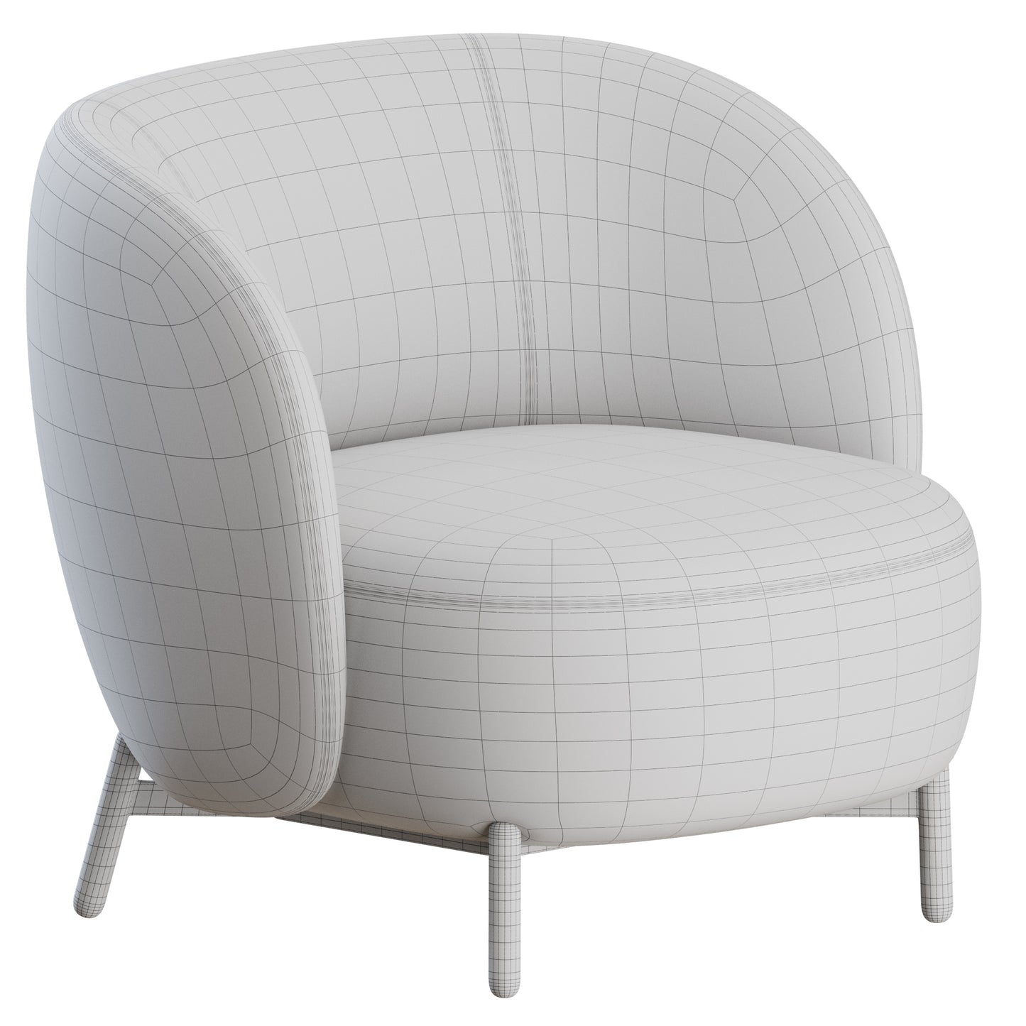 Lunam Armchair Kartell 3D Model