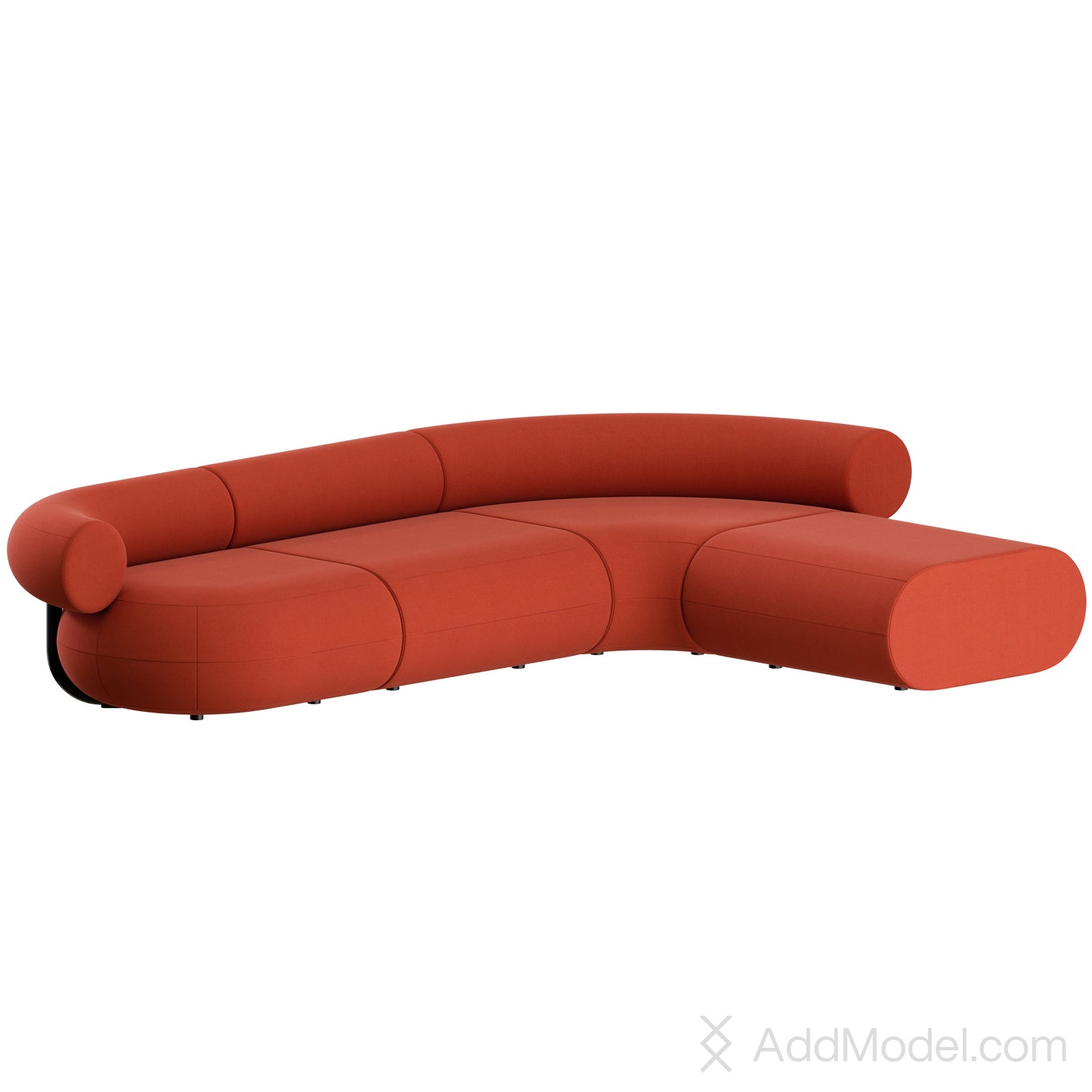 Fat Sofa Corner 3 Seater By Tom Dixon 3D Model