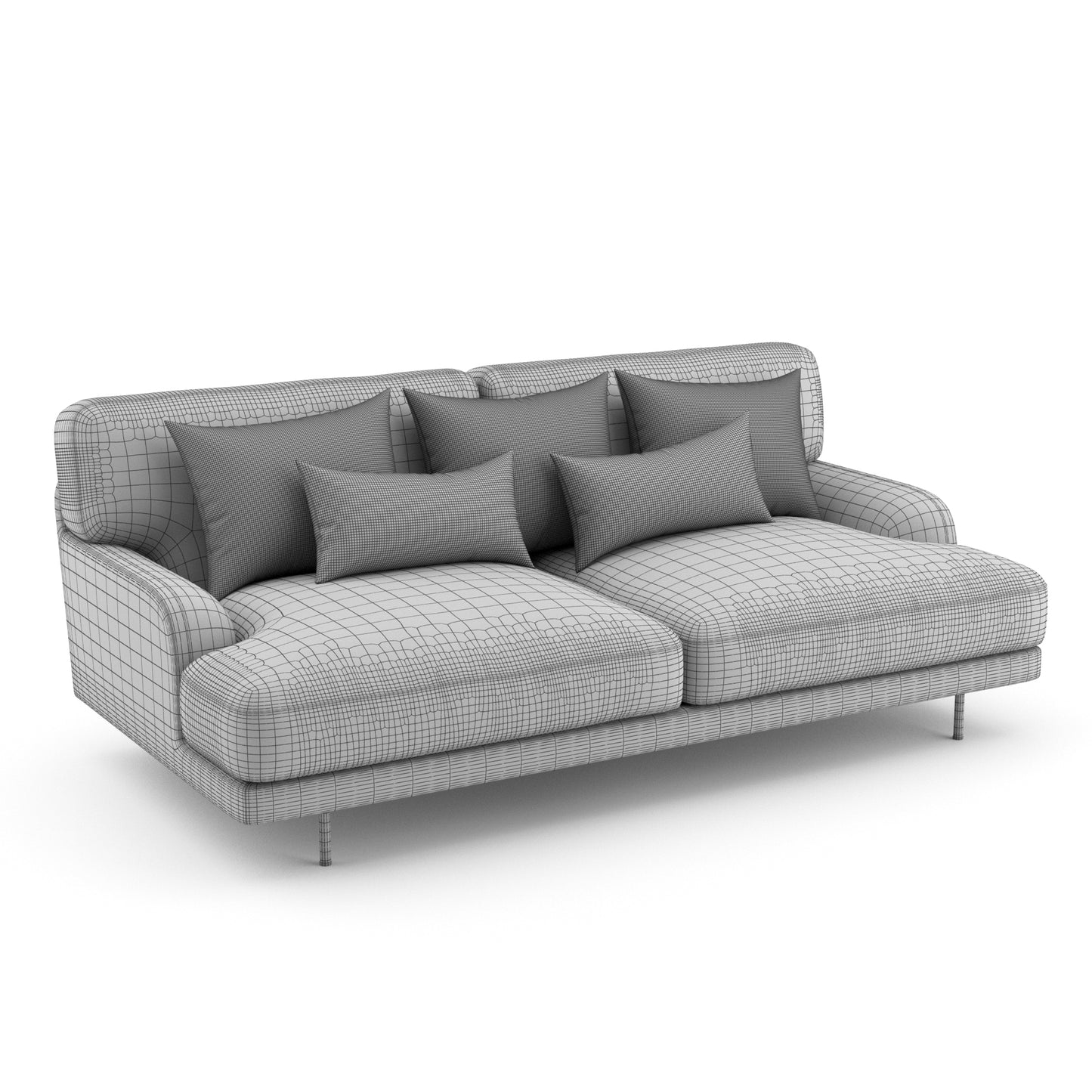 Flaneur Sofa 2 Seater By Gubi 3D Model