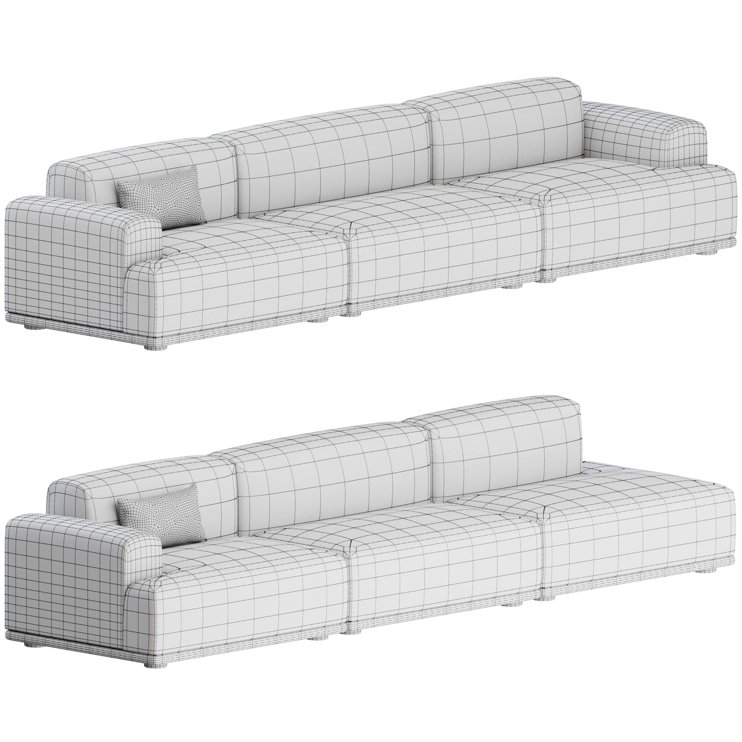 Connect Modular Sofa 3 Seater By Muuto 3D Model