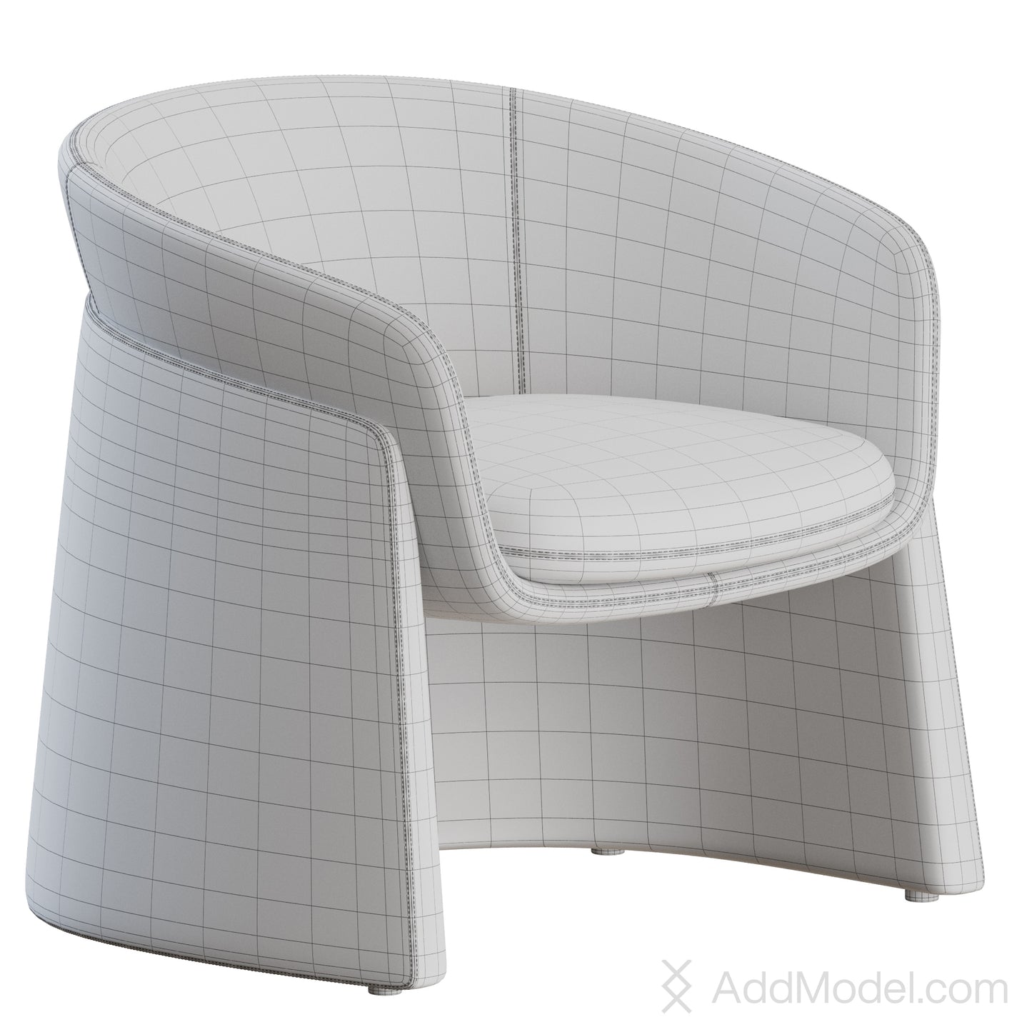 Seba Lounge Armchair By Davis Furniture 3D Model