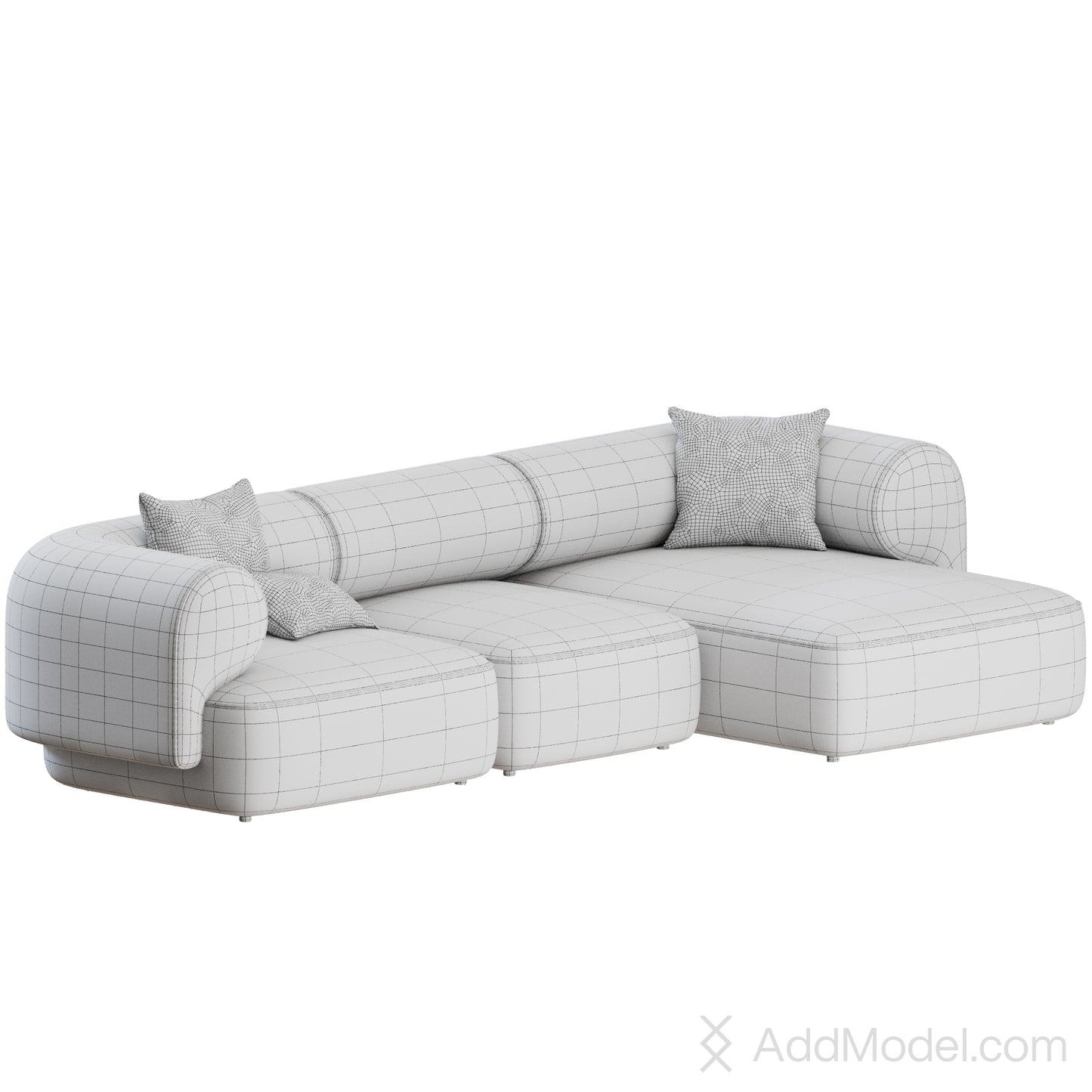 Melody Sofa L Shape By Natuzzi 3D Model