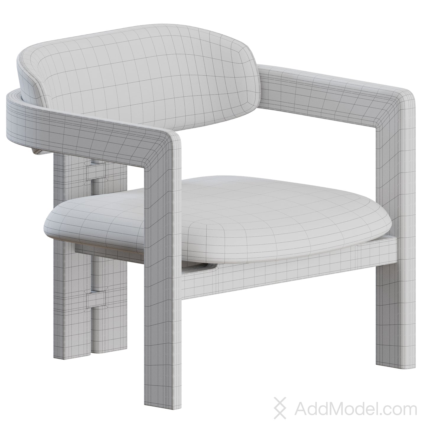 0417 Armchair By Gallotti and Radice 3D Model