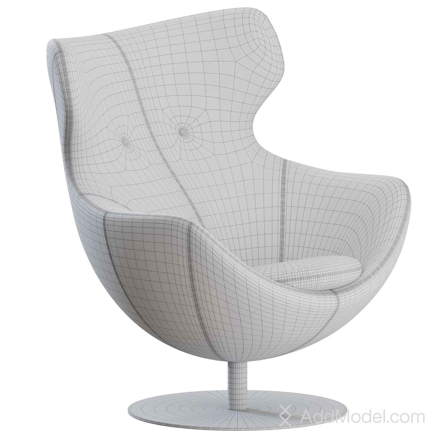 Jupiter Armchair By Ligne Roset 3D Model