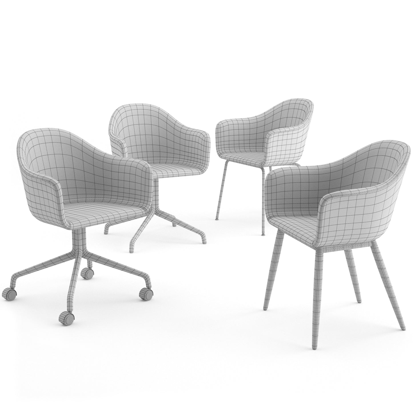 Harbour Chairs By Audo 3D Model