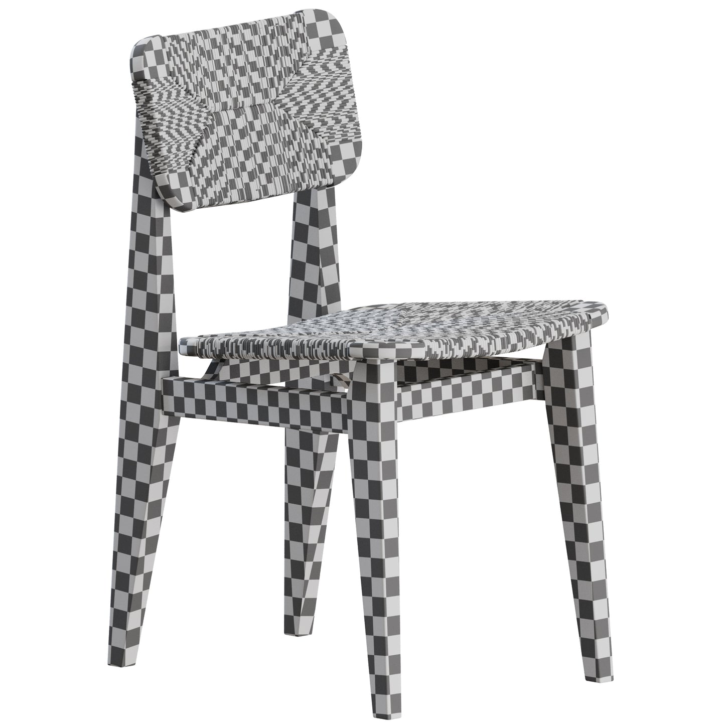 C-Chair Dining Chair Paper Cord Gubi 3D Model