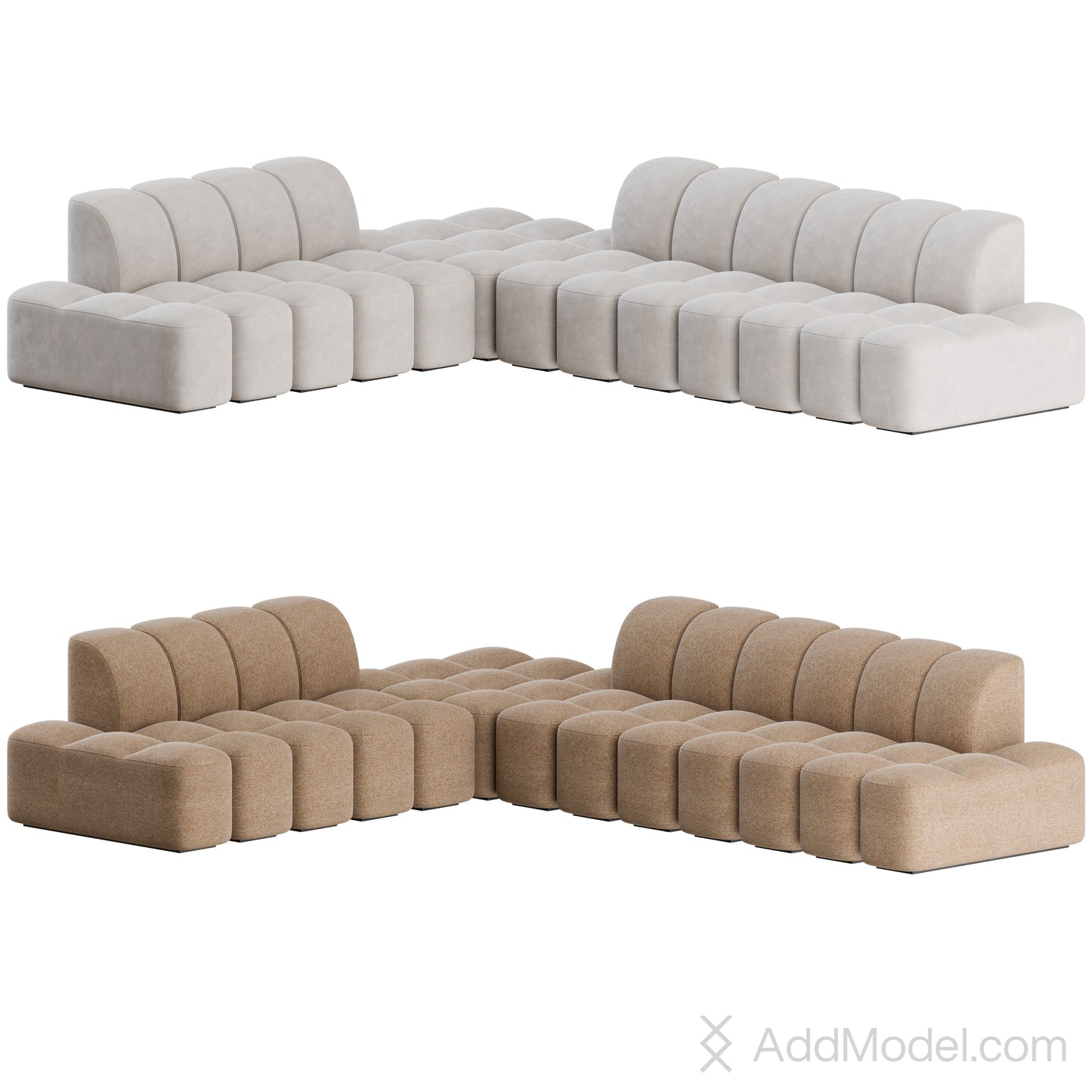 Array Modular Sofa By MDF Italia 3D Model