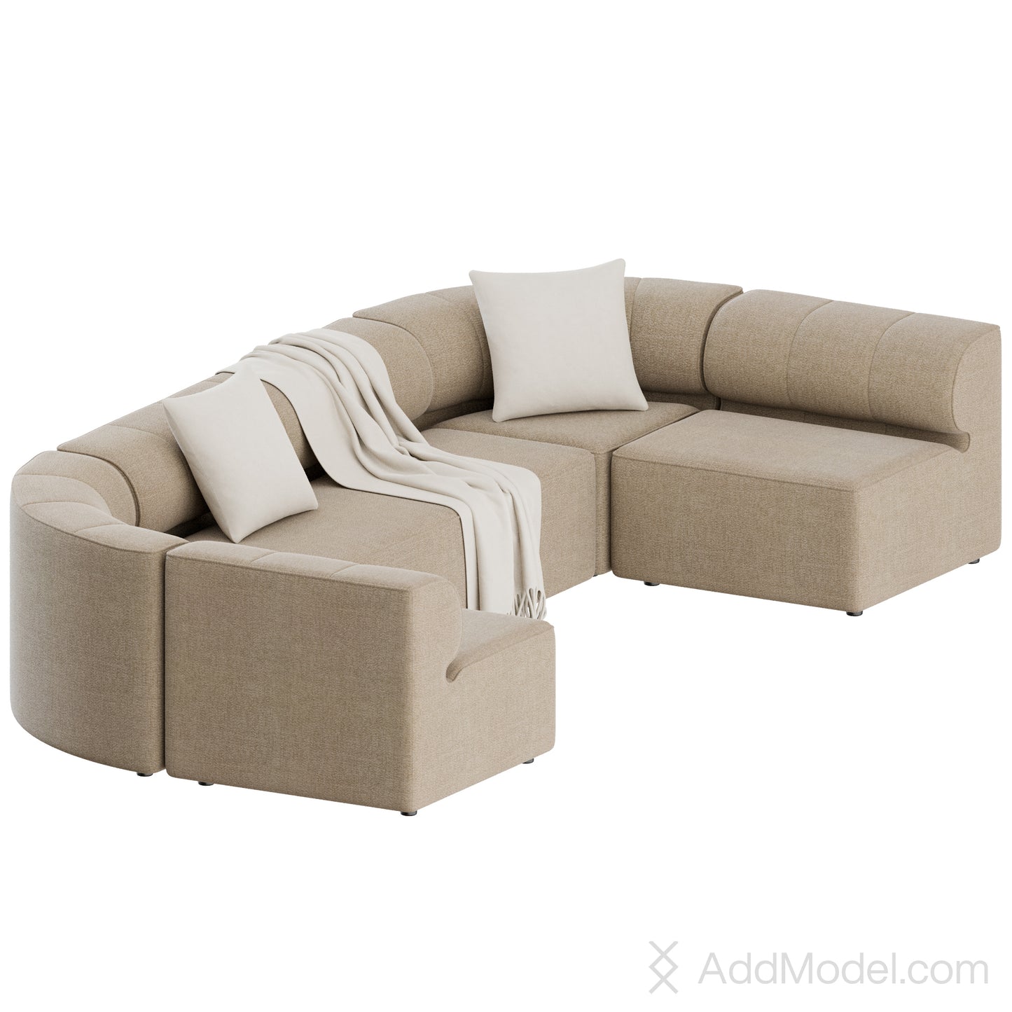 Eave Seamline Sofa By Audo Copenhagen 3D Model