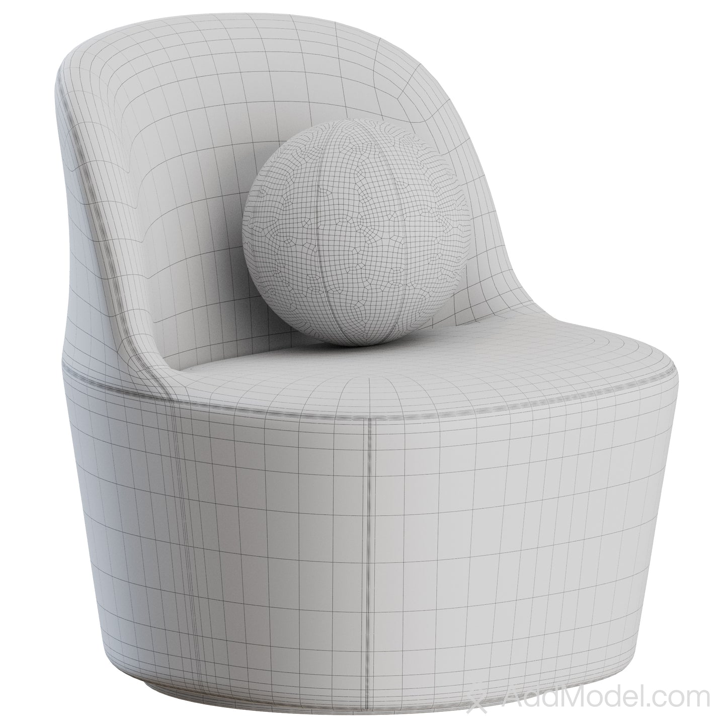 Gomo Lounge Chair By Fredericia 3D Model