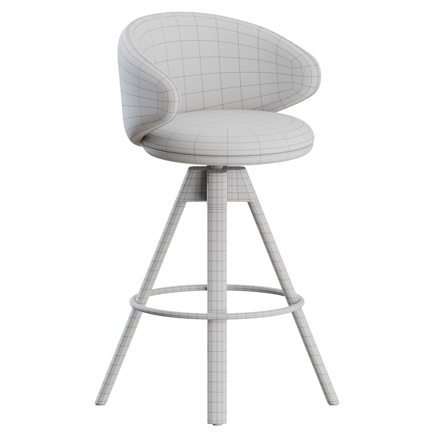 Belle ST-4WL Stool Arrmet 3D Model