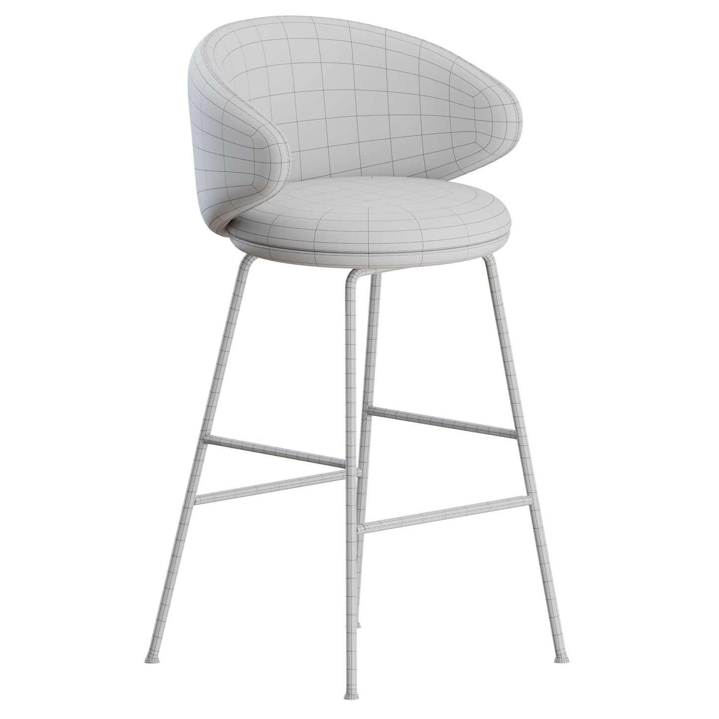 Belle ST-4L Stool Arrmet 3D Model