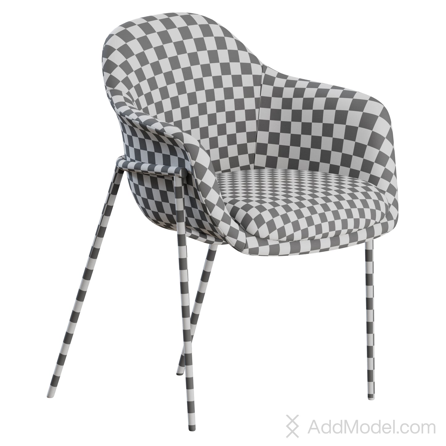 Chia Metal Chair By Marelli 3D Model