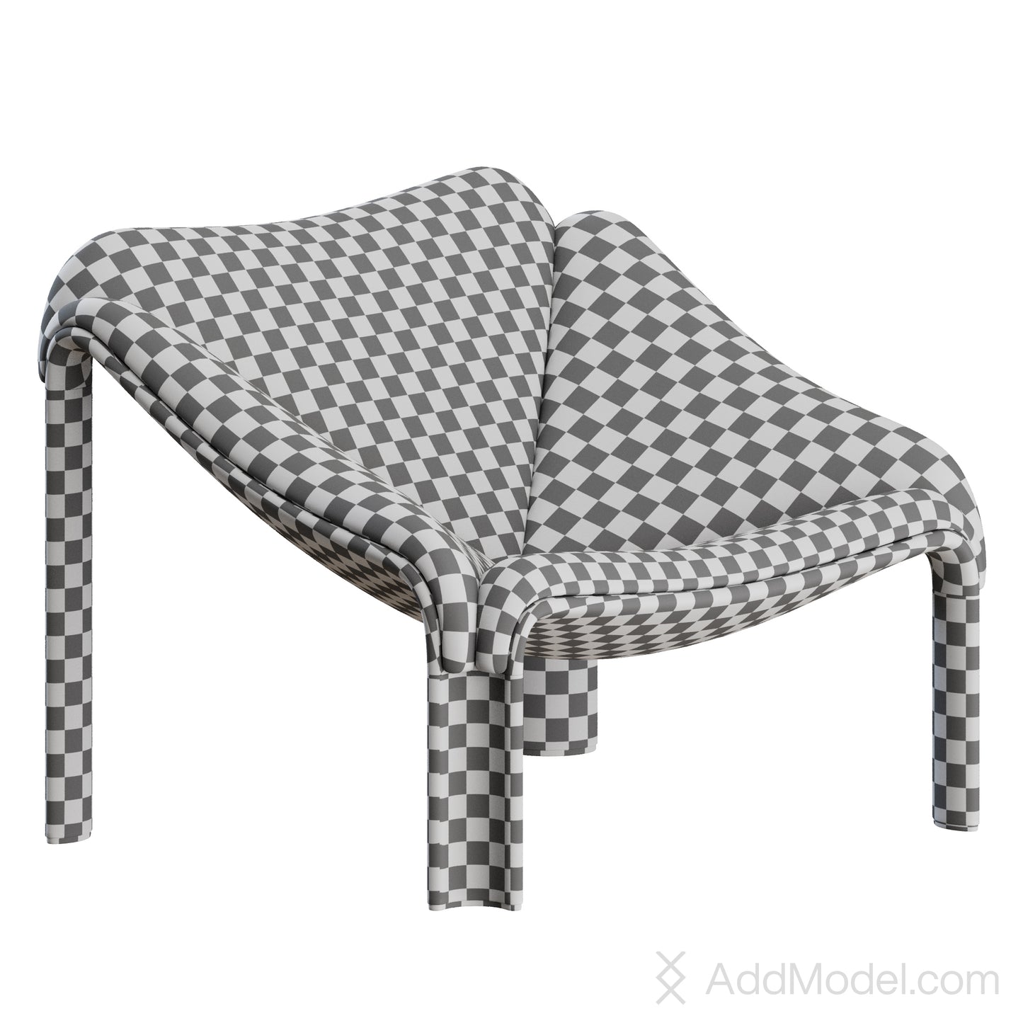 F300 Lounge Chair Pierre Paulin By Gubi 3D Model