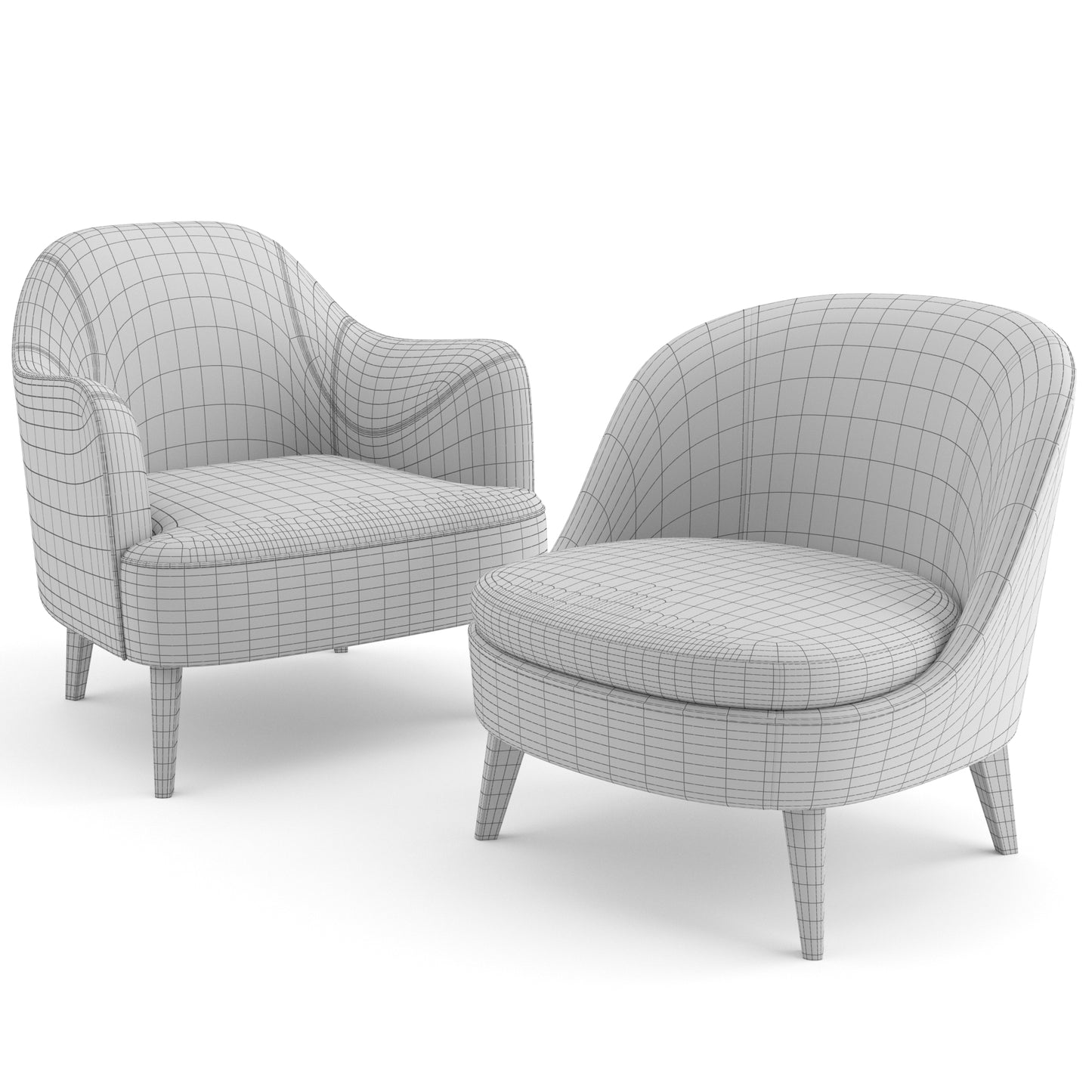 Dragonfly + Lysandre Armchair By Flexform 3D Model