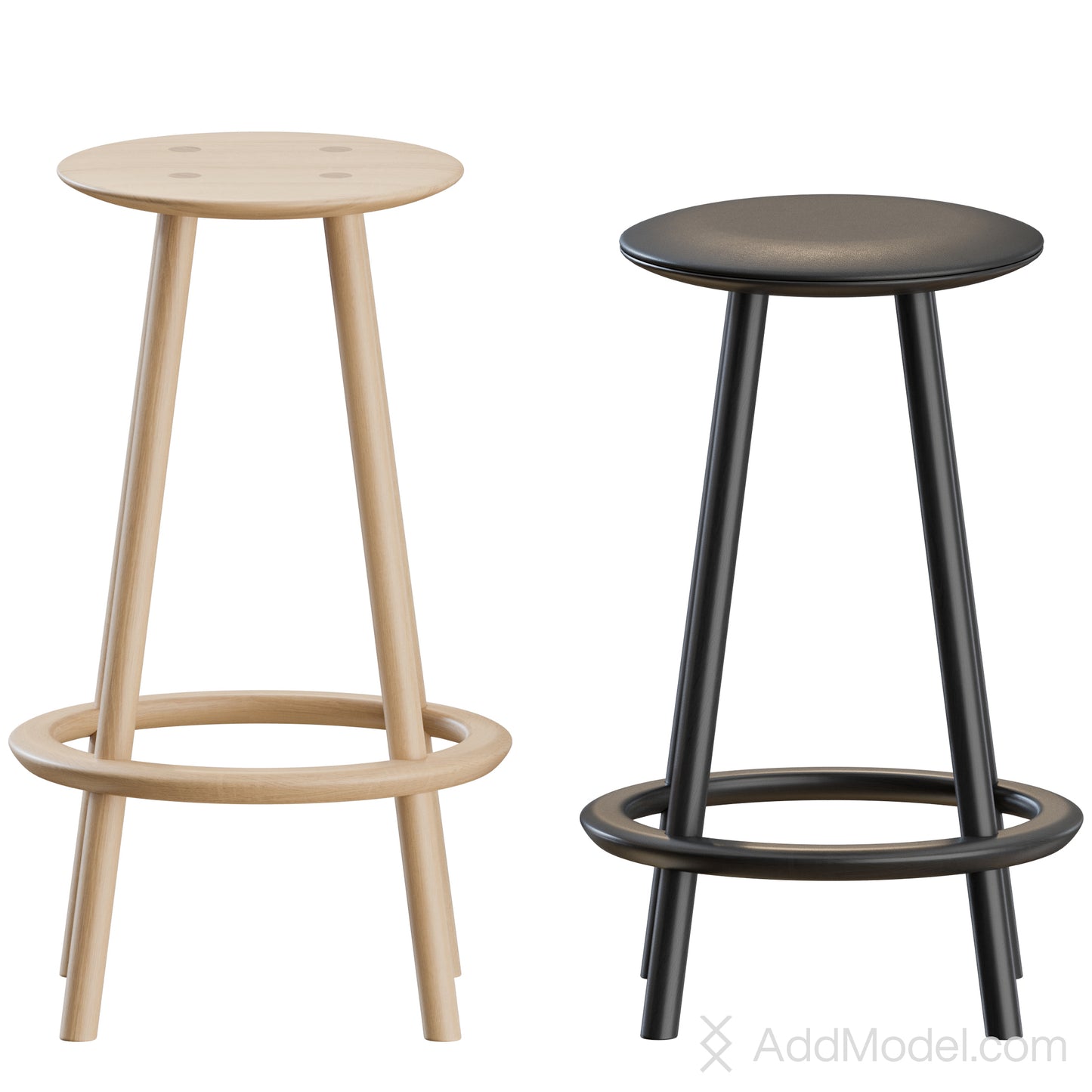 OVO High Stool By Benchmark Furniture 3D Model