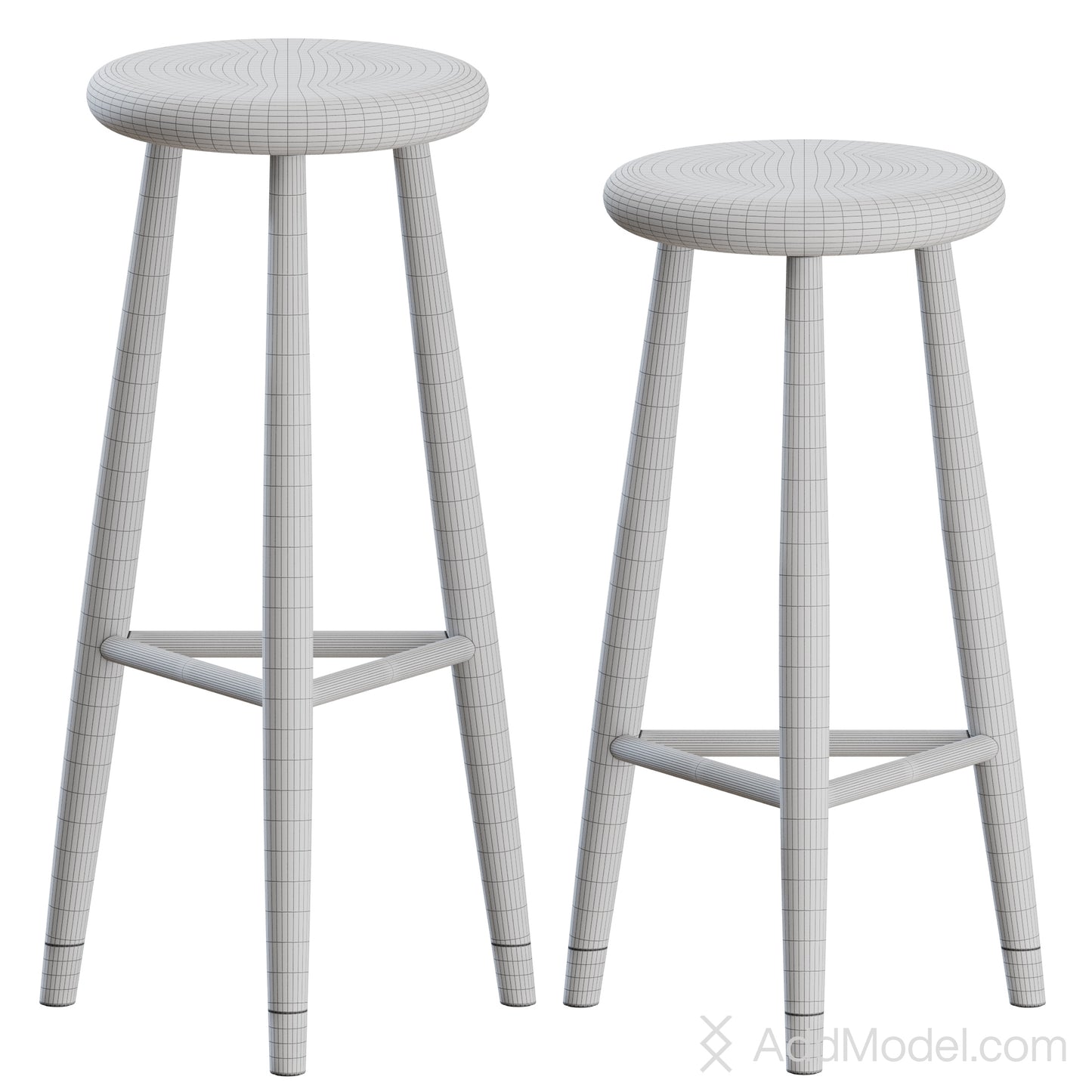 Jaer Bar Stool By Eikund 3D Model