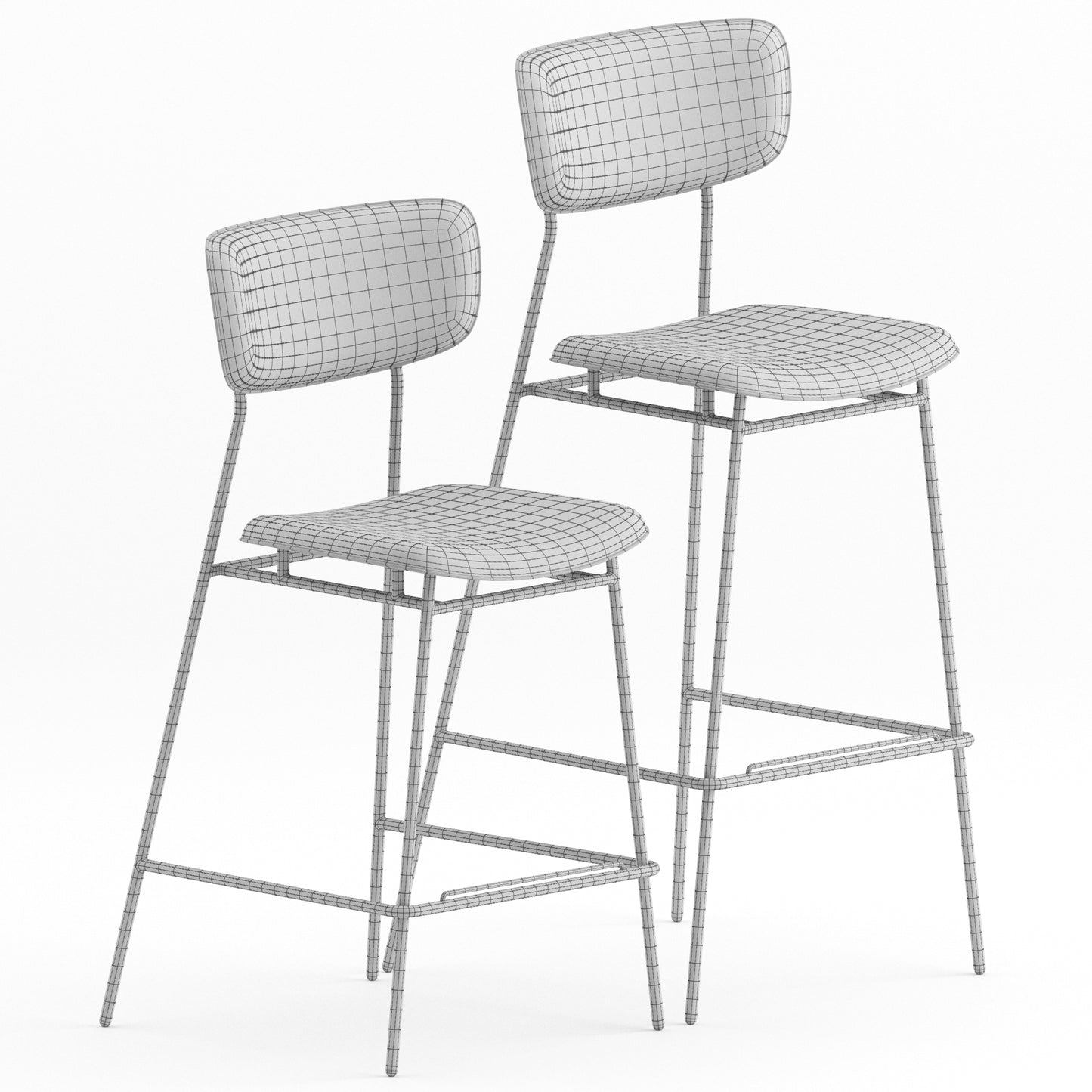 Fifties Stool By Calligaris 3D Model