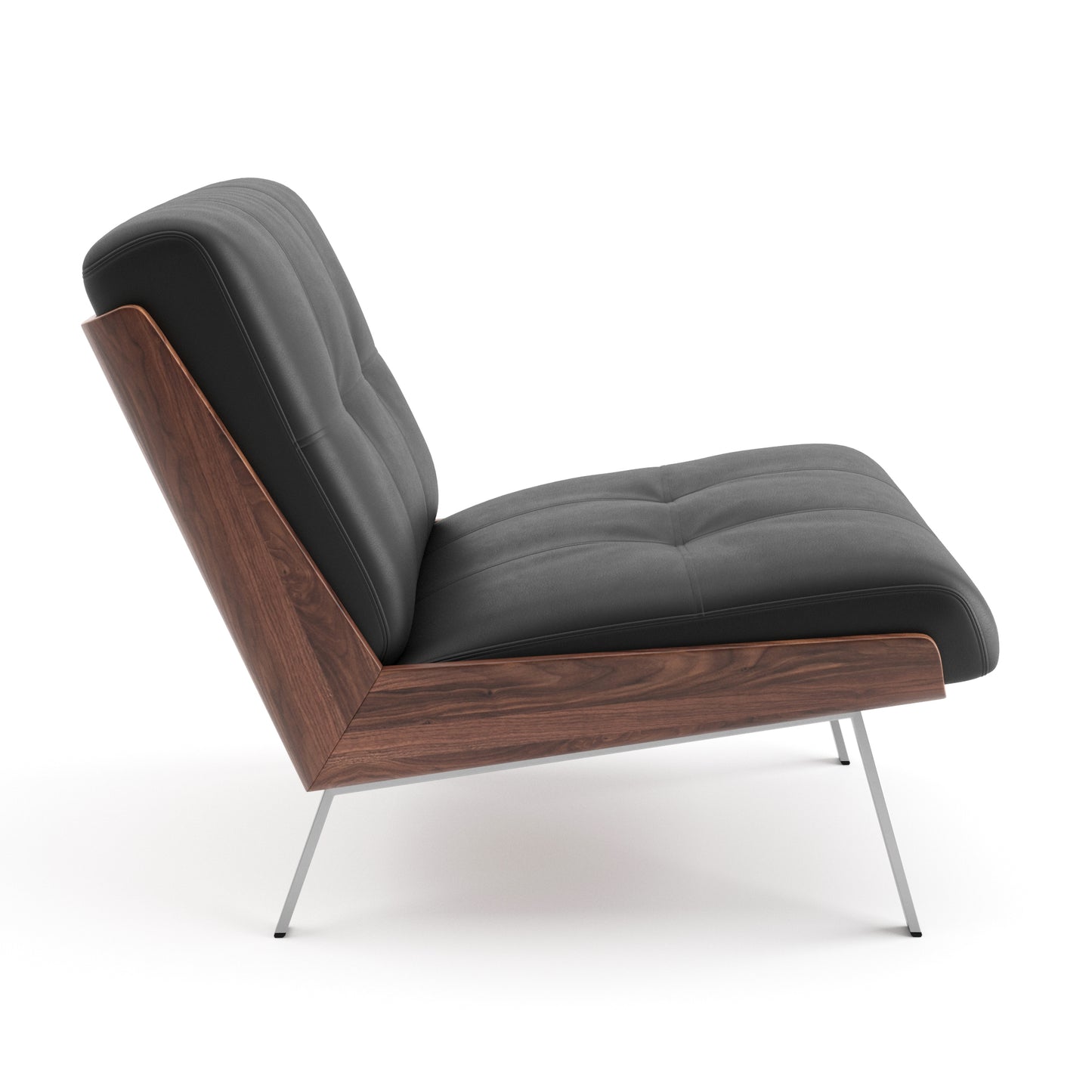 Daiki Armchair + Footstool By Minotti 3D Model