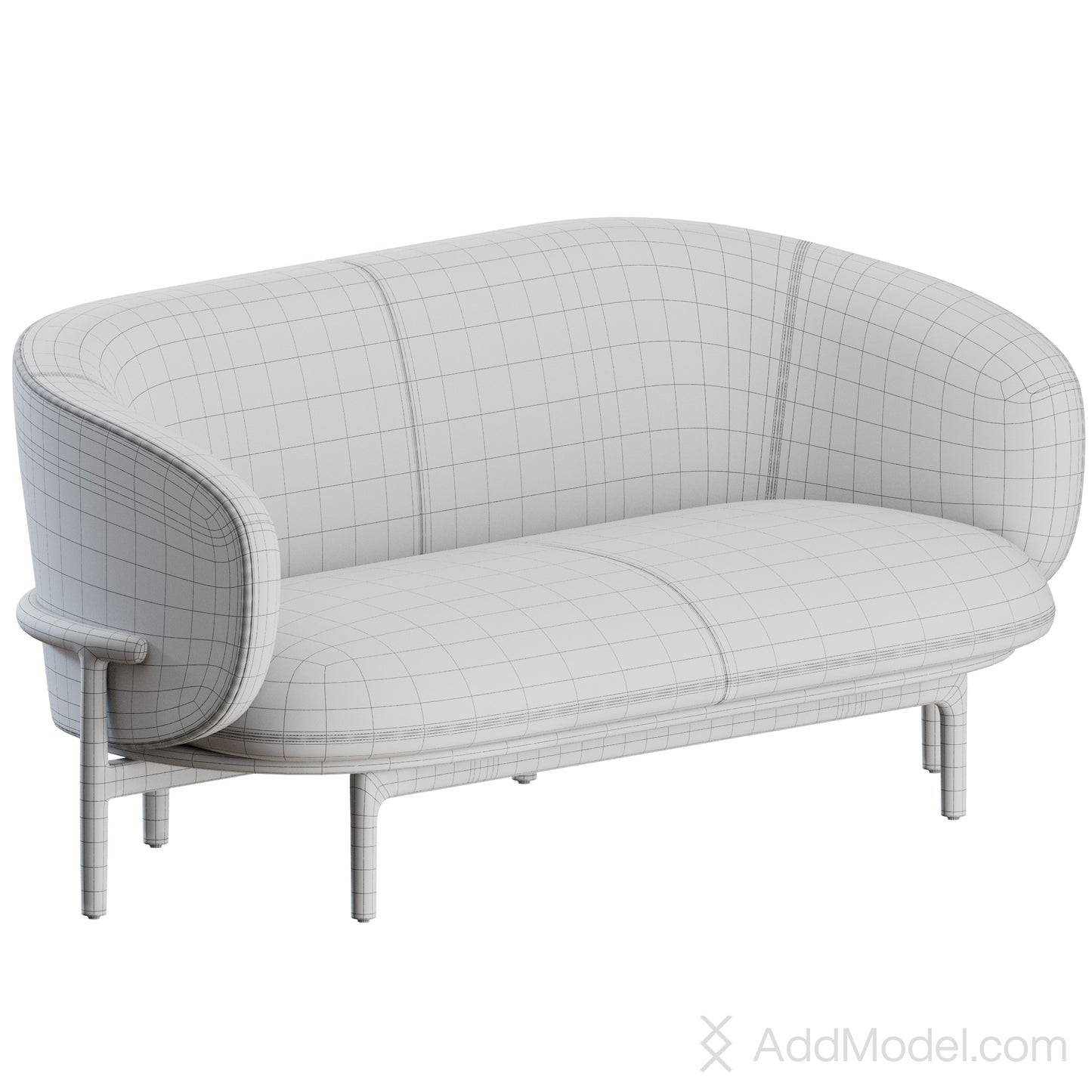 Mela 2 Seater Sofa By Artisan 3D Model