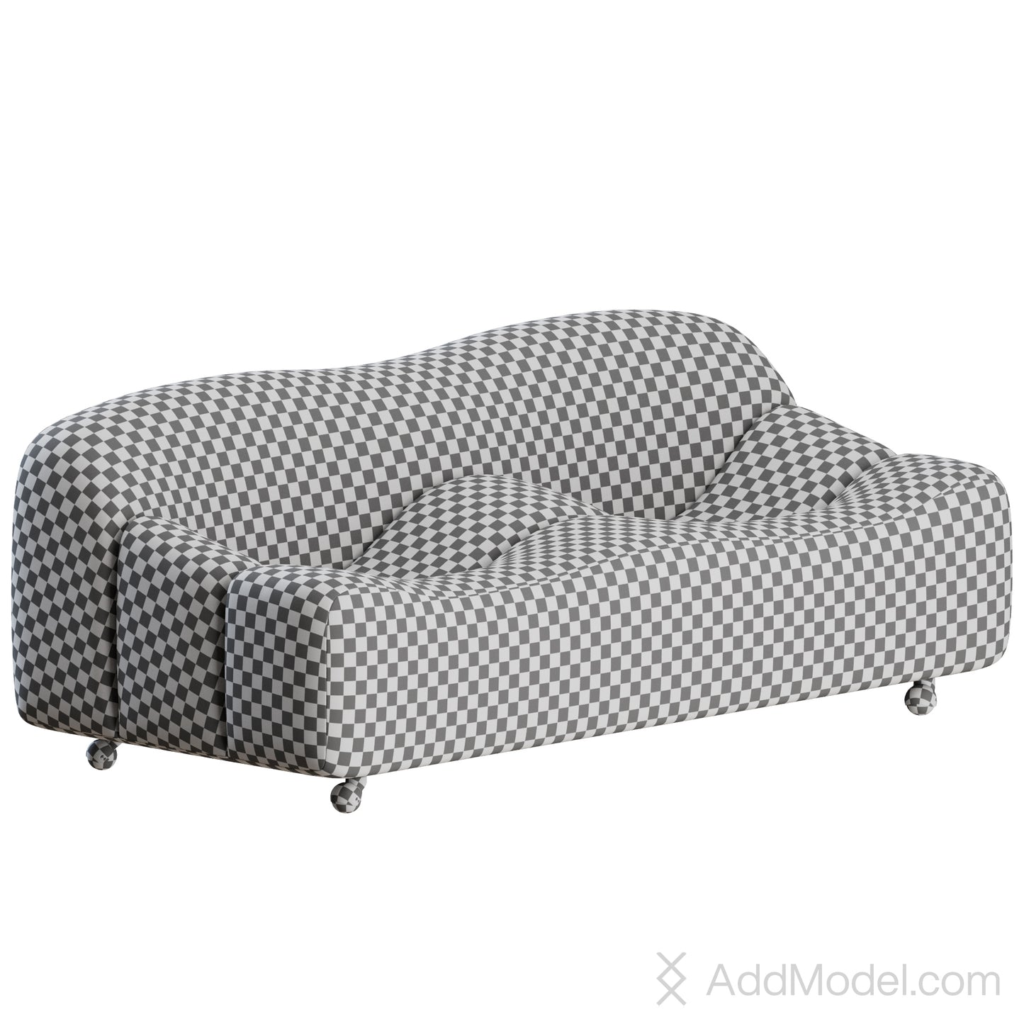 ABCD Sofa 2 Seater By Pierre Paulin 3D Model