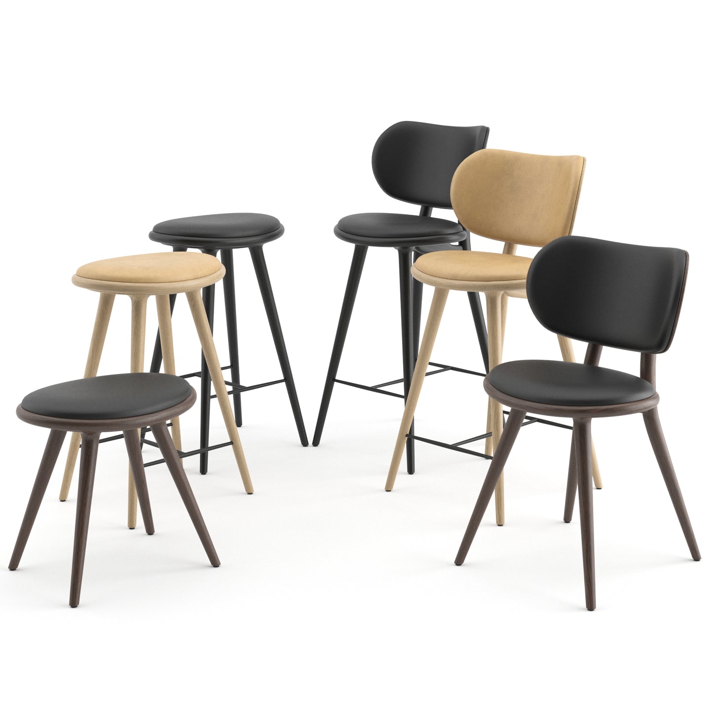 Chairs and Stools Collection By Mater 3D Model