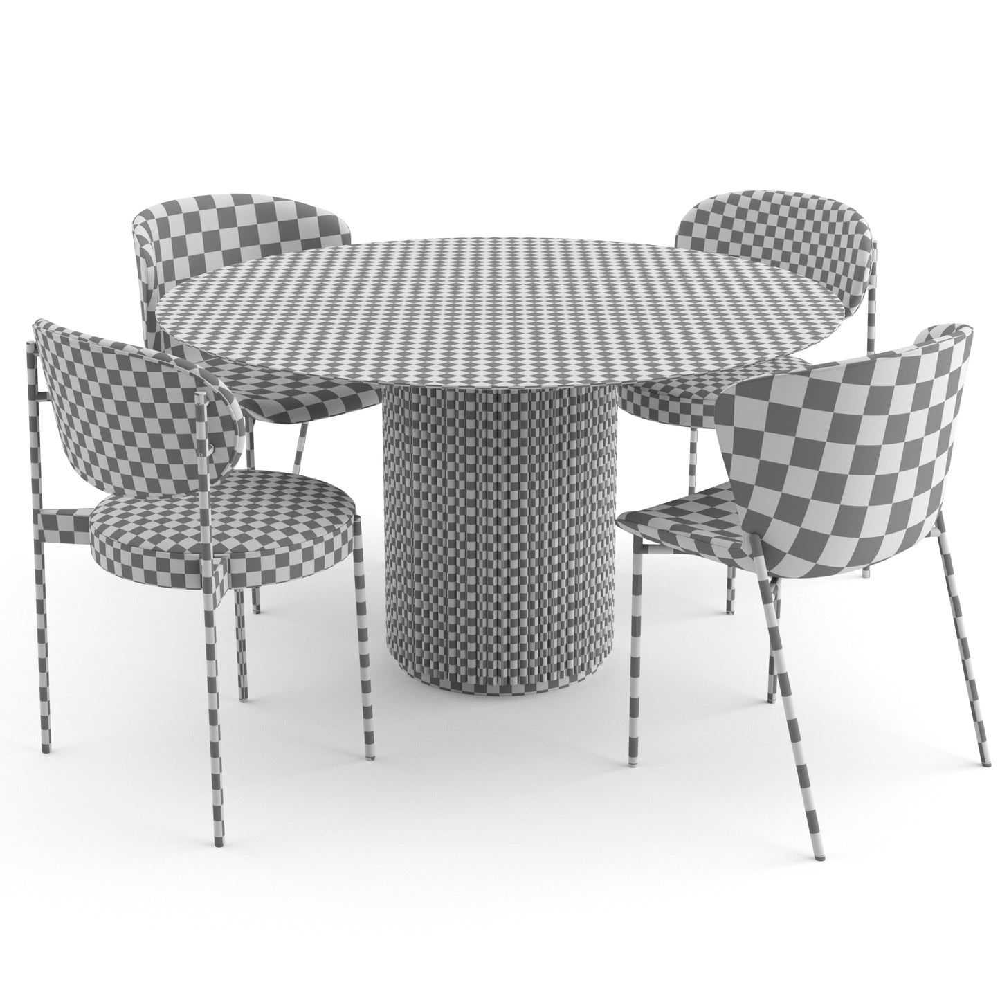 Danish Dining Set 3D Model