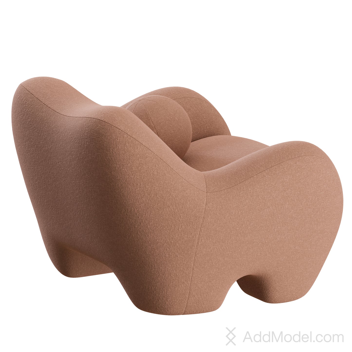 Gummy Lounge Chair By Toogood 3D Model