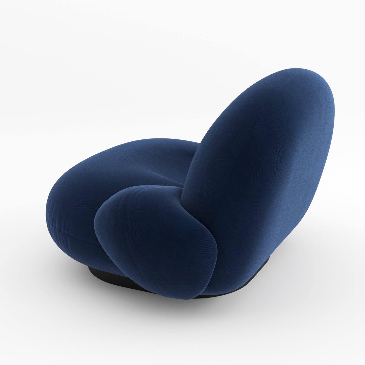 Pacha Lounge Chair With Armrest By Gubi 3D Model