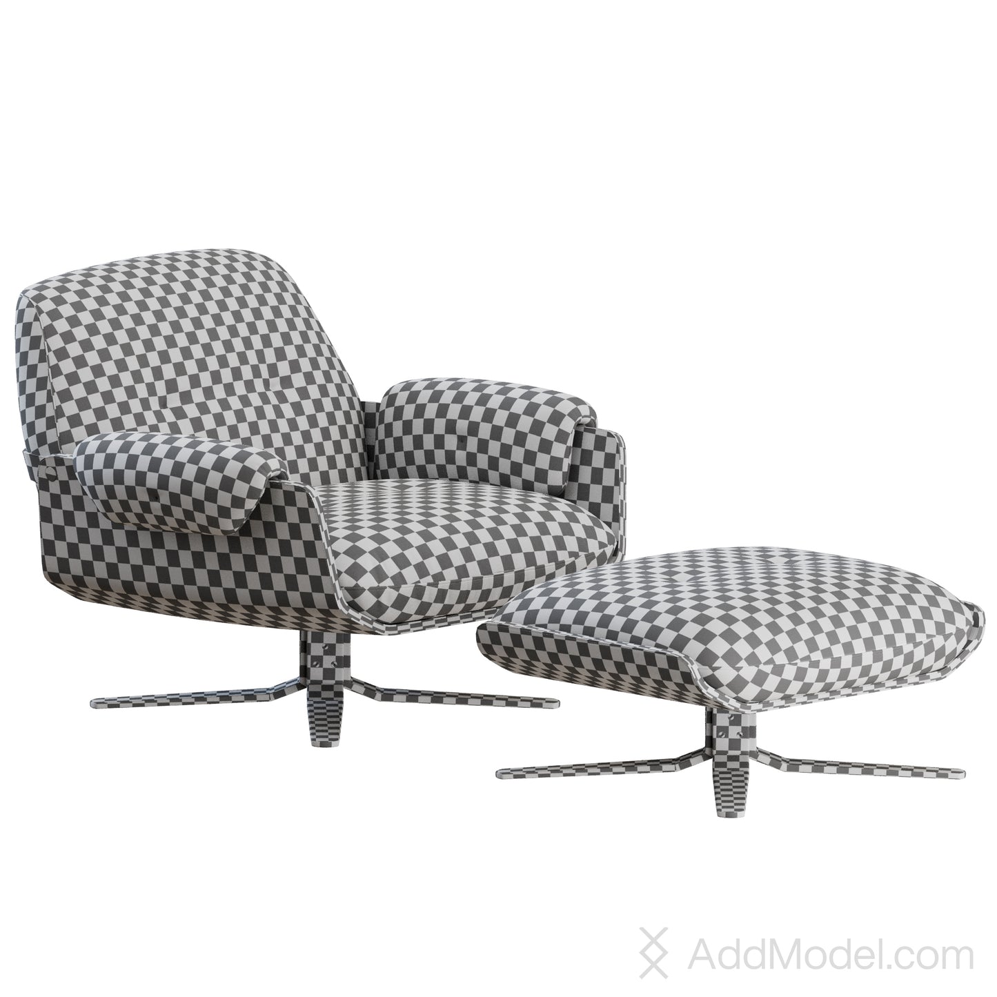Laurel Armchair By Minotti 3D Model