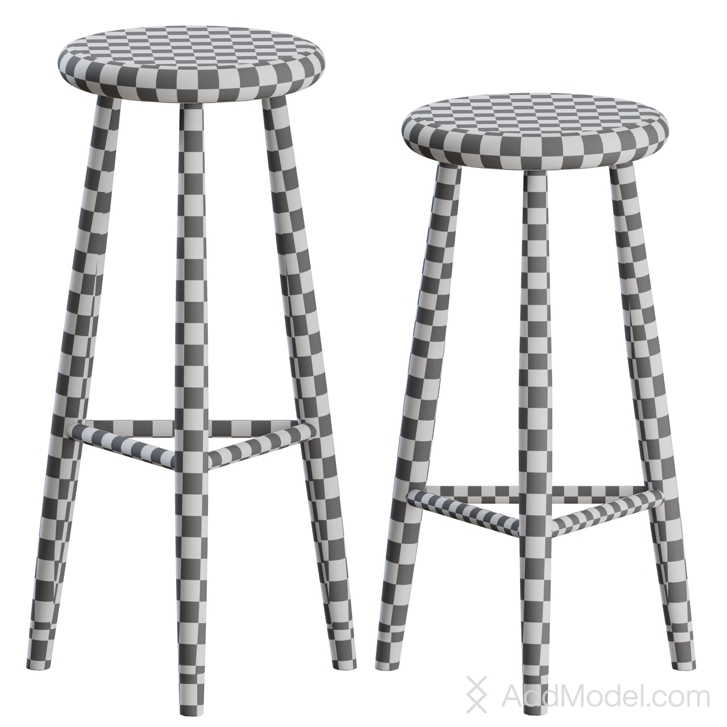 Jaer Bar Stool By Eikund 3D Model