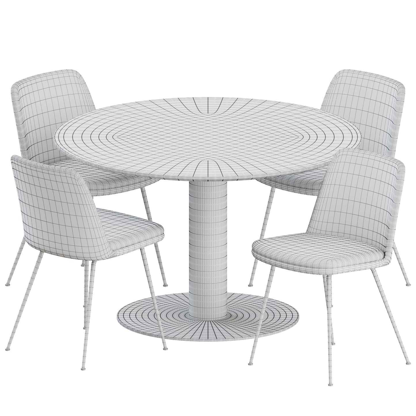 Dining Set By &Tradition 3D Model