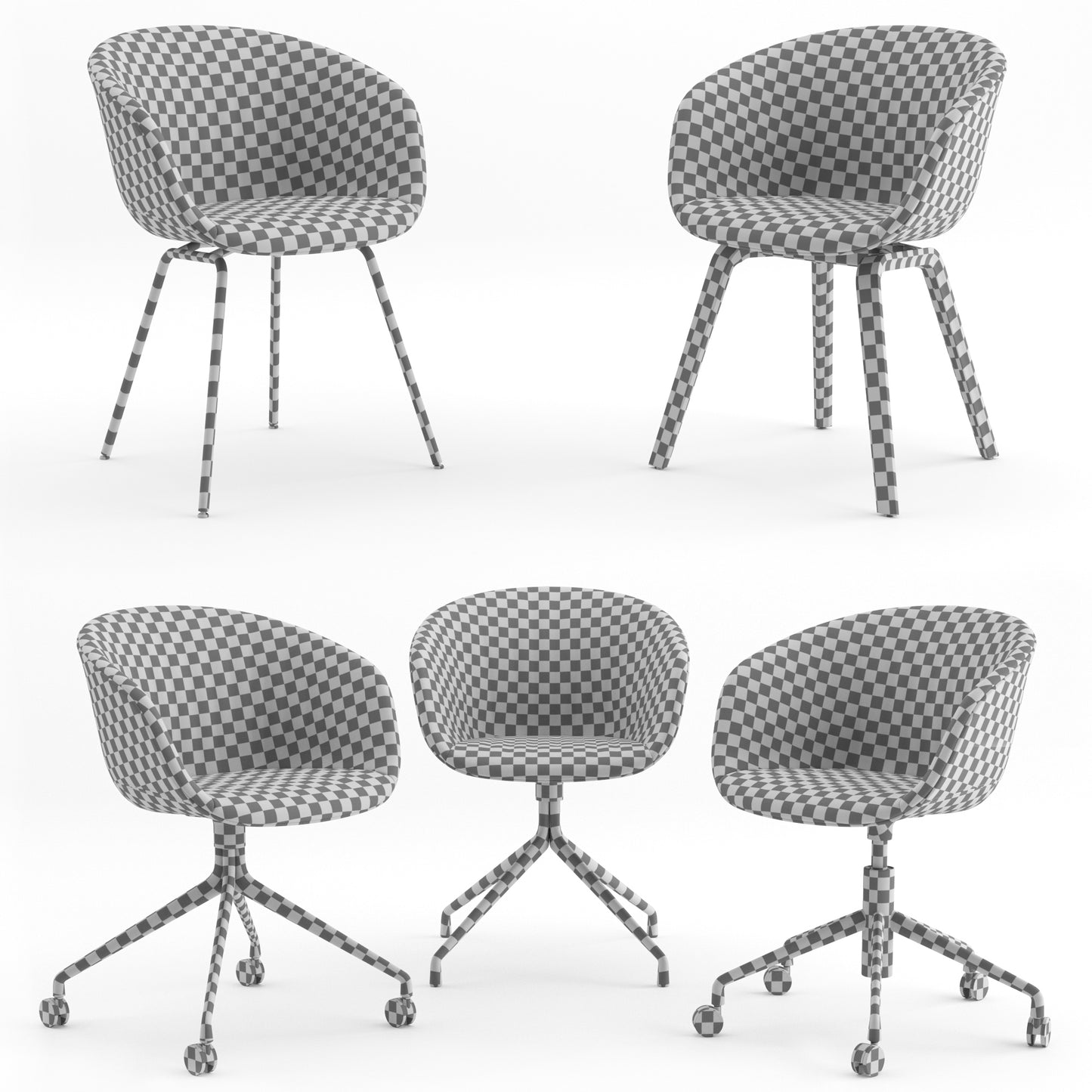 AAC Soft Chairs By Hay 3D Model