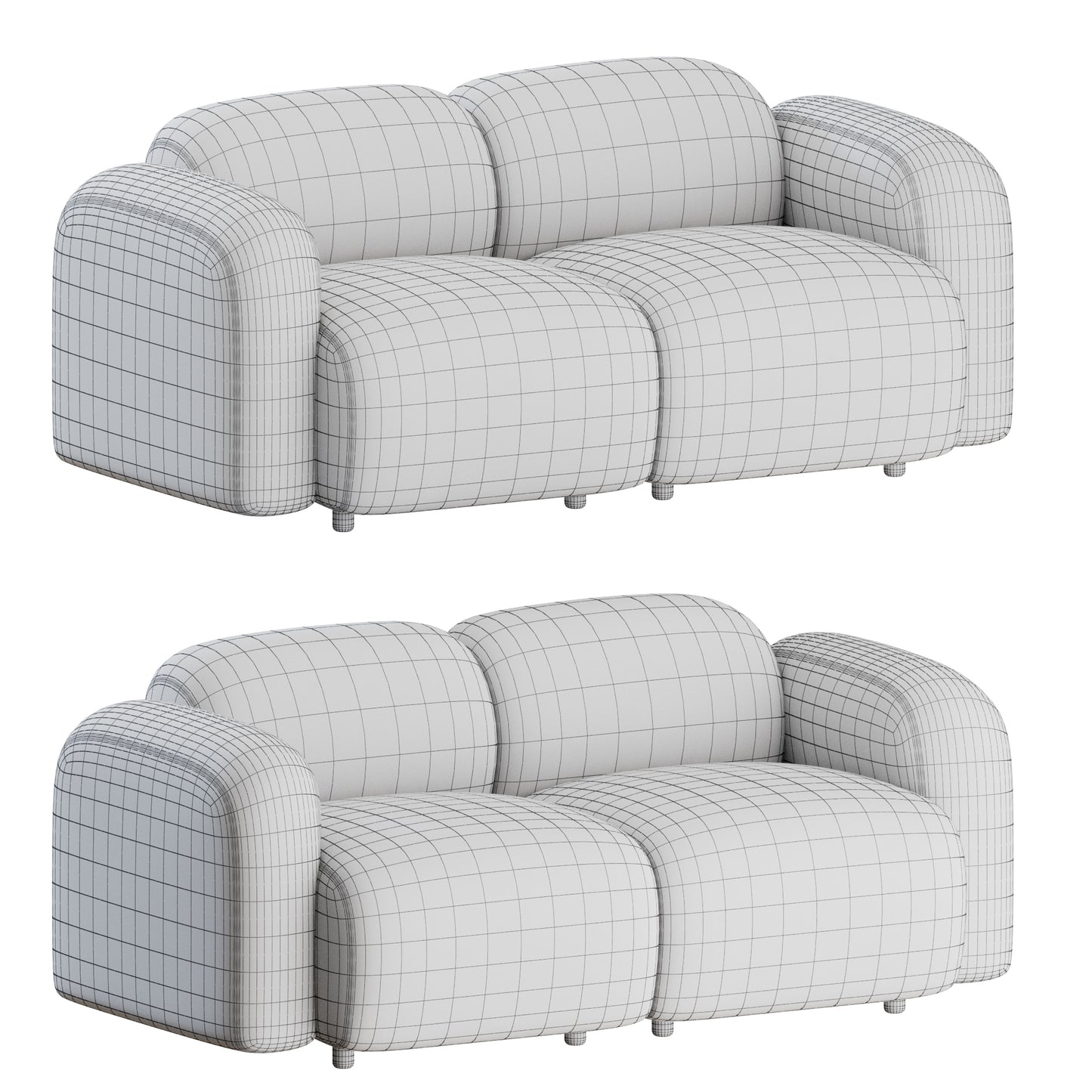 Swell Sofa 2 Seater By Normann Copenhagen 3D Model