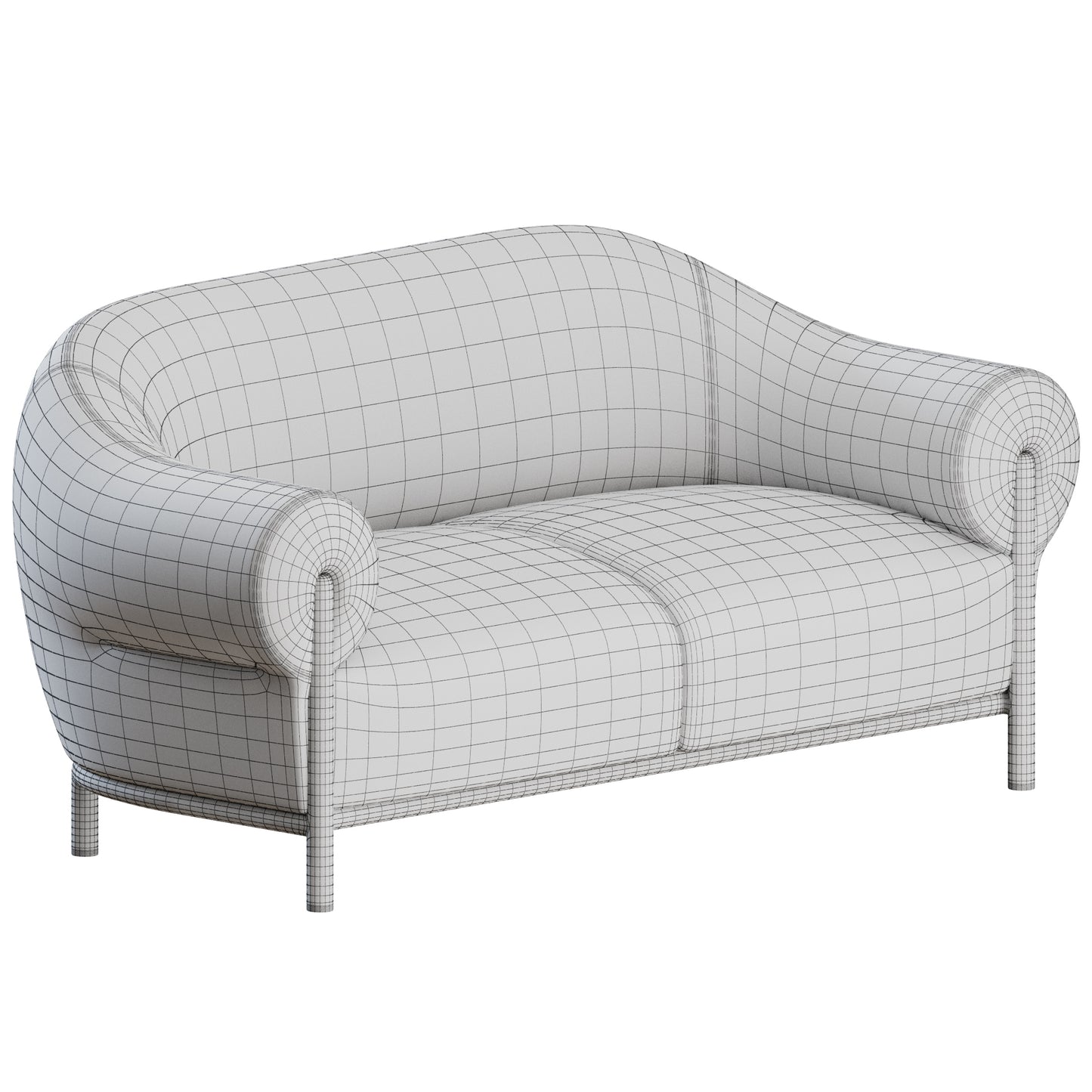 Fender 2 Seater Sofa By True Design 3D Model