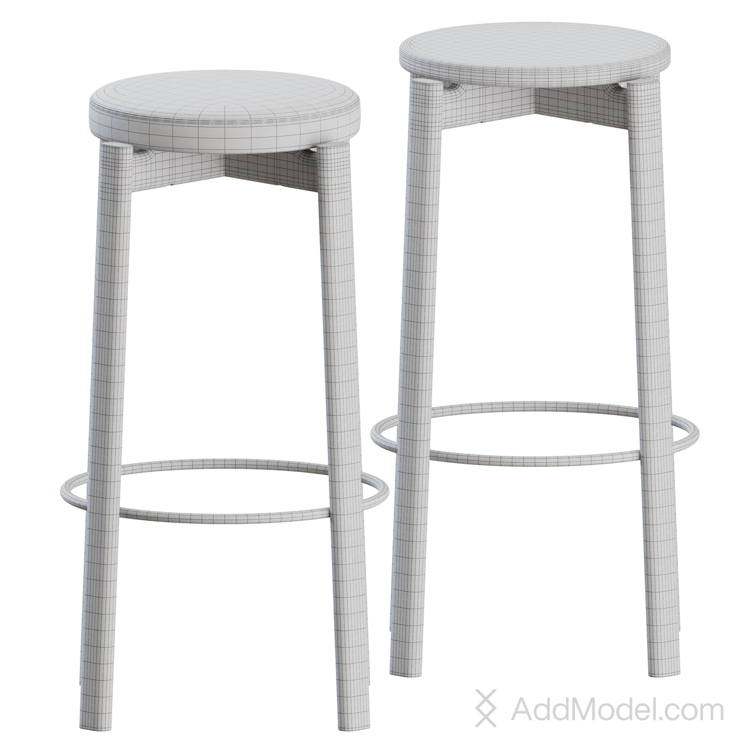 Passage Bar Stool By Audo Copenhagen 3D Model