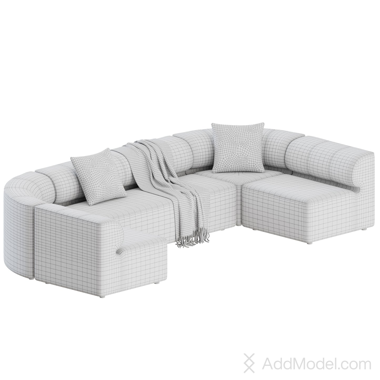 Eave Seamline Sofa By Audo Copenhagen 3D Model