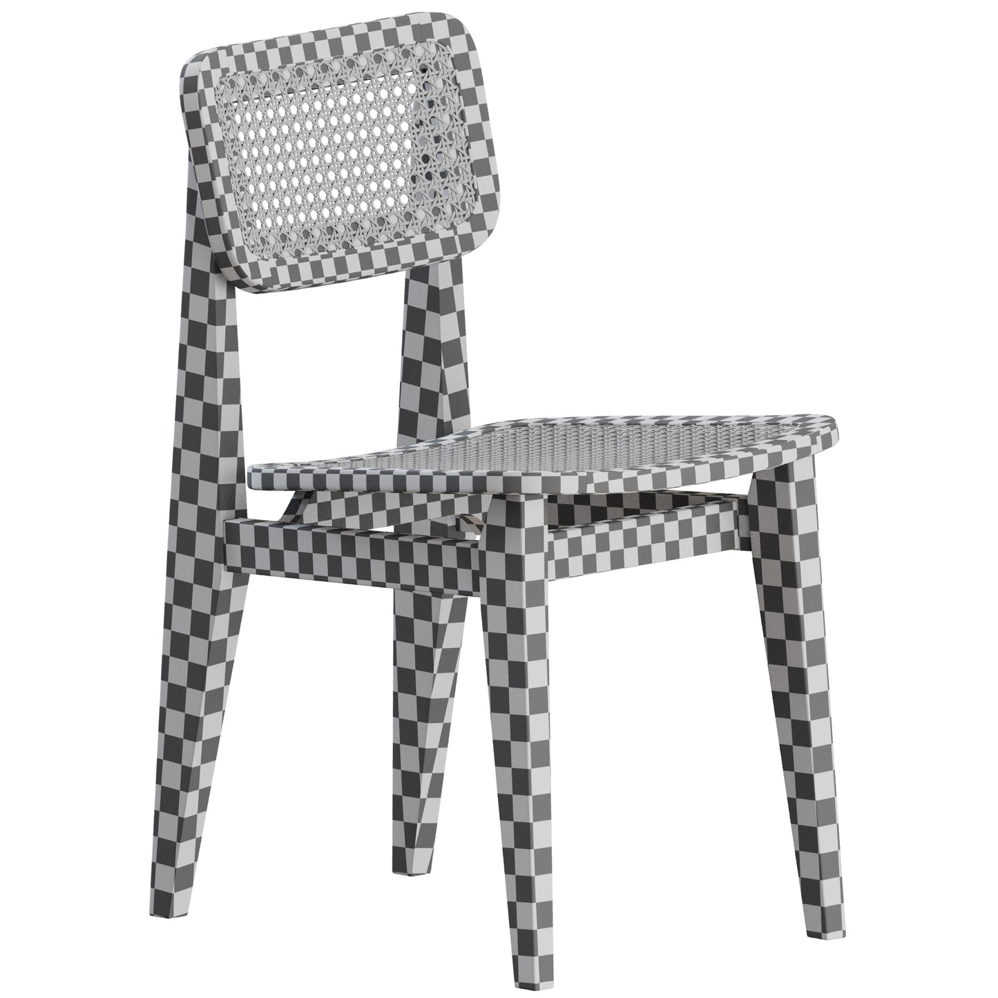 C-Chair Dining Chair French Cane Gubi 3D Model