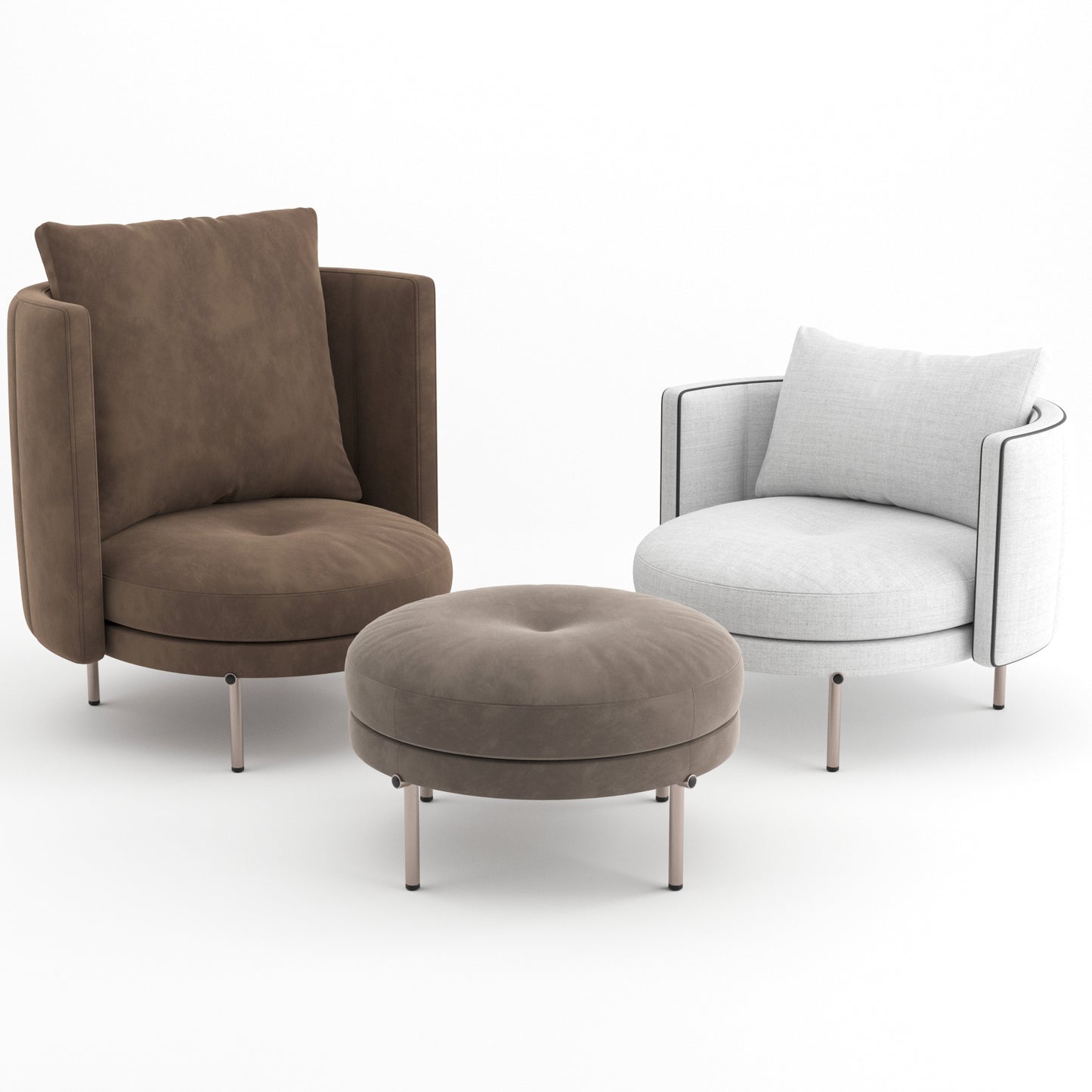 Torii Armchair By Minotti 3D Model