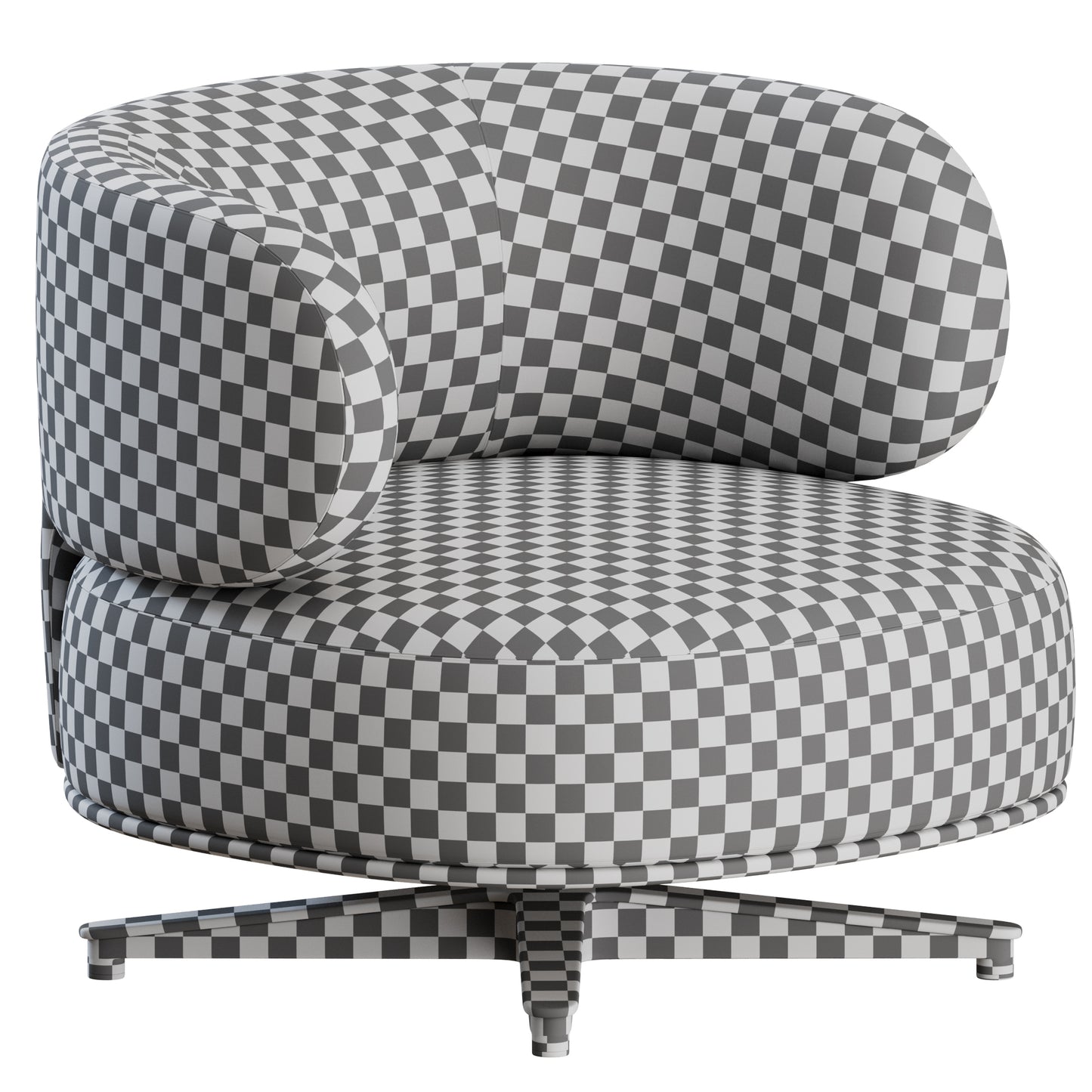 Akiko Lounge Swivel Armchair Gallotti&Radice 3D Model