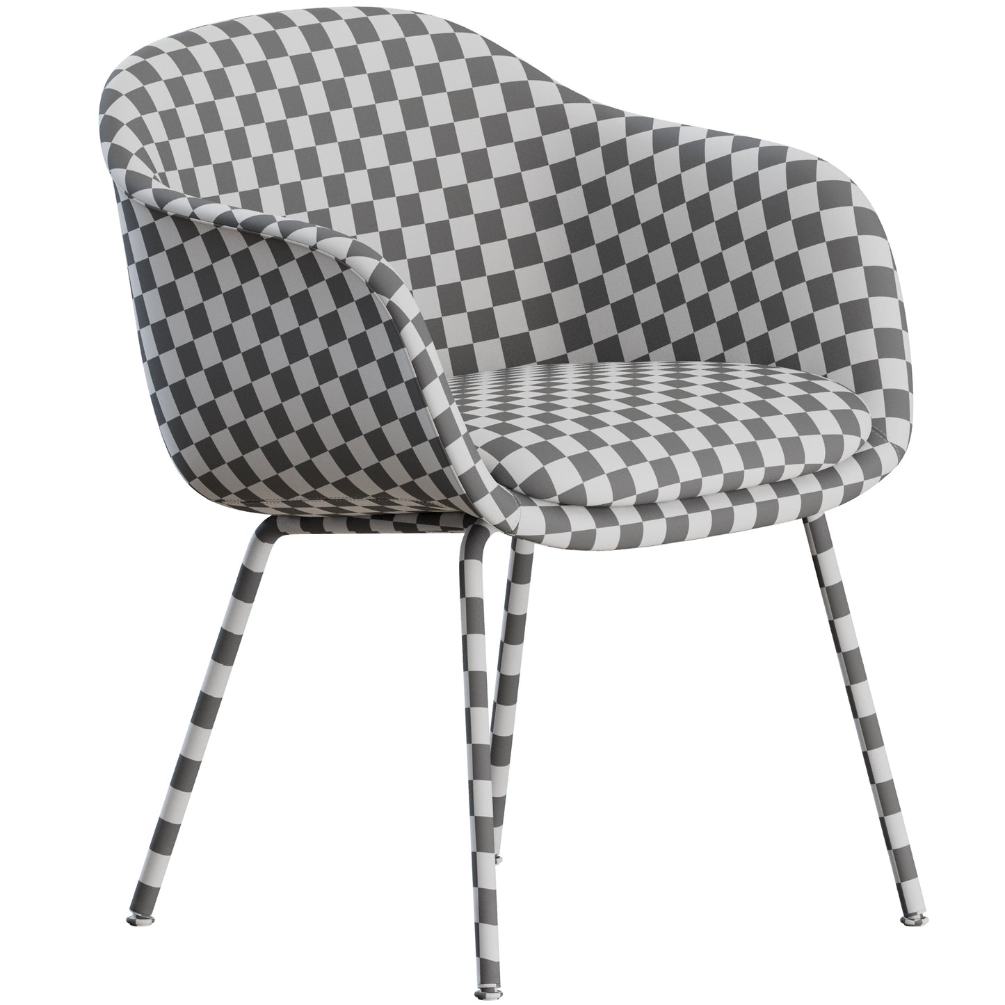 Fiber Conference Armchair Tube Base Muuto 3D Model