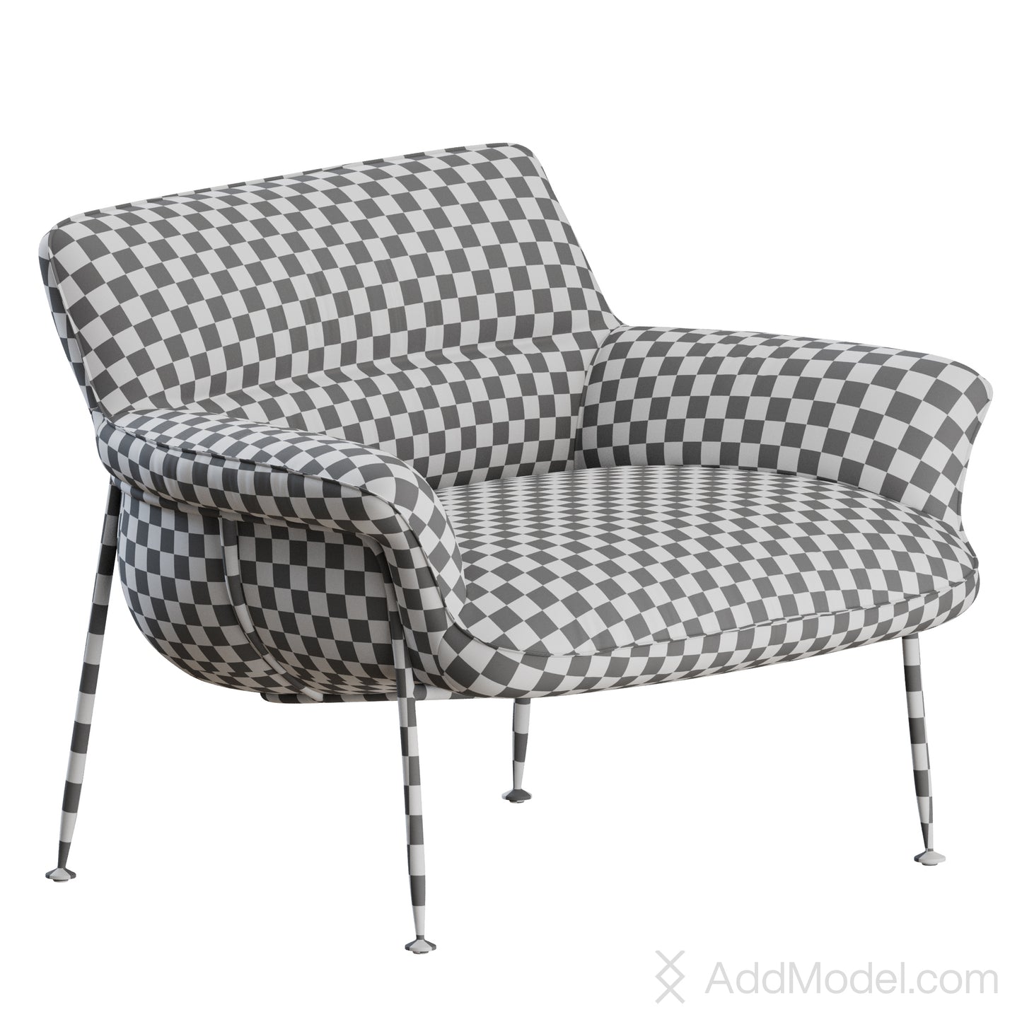 Duvet Lounge Chair By Wendelbo 3D Model