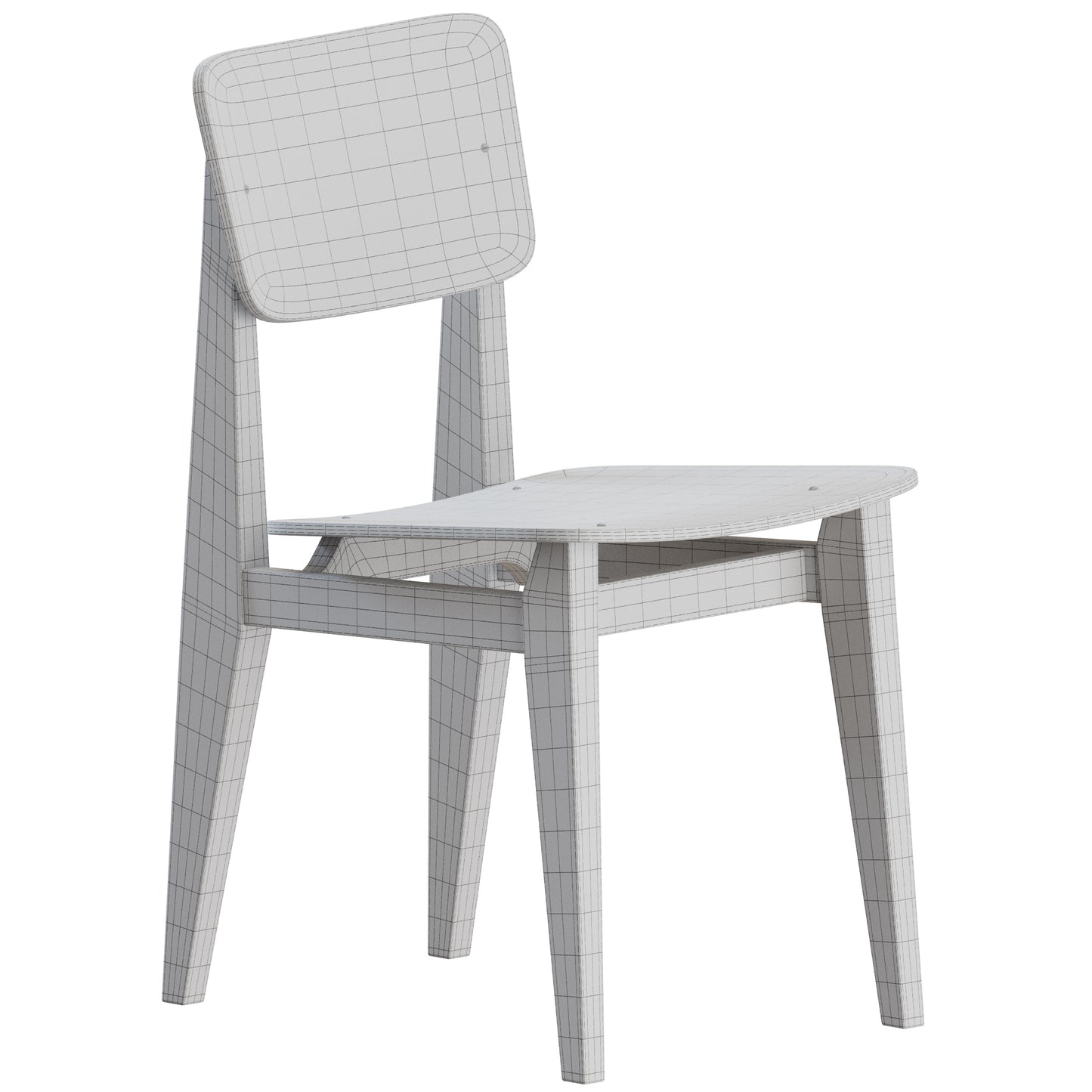 C-Chair Dining Chair Wood Gubi 3D Model