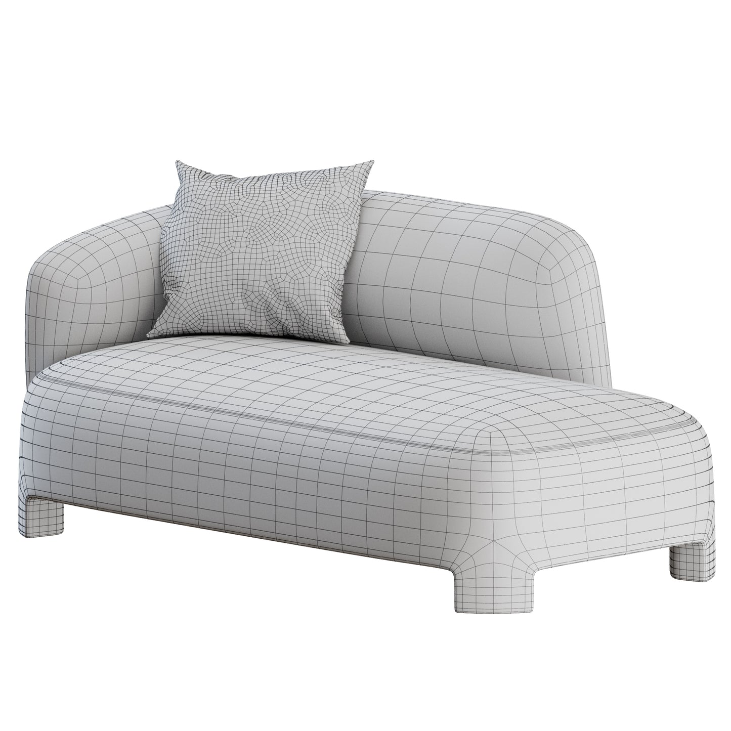 Taru Right Arm Medium Sofa By Ligne Roset 3D Model