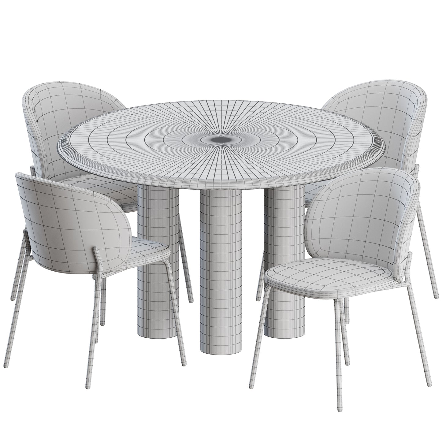 Dining Set By BoConcept & Fredericia 3D Model