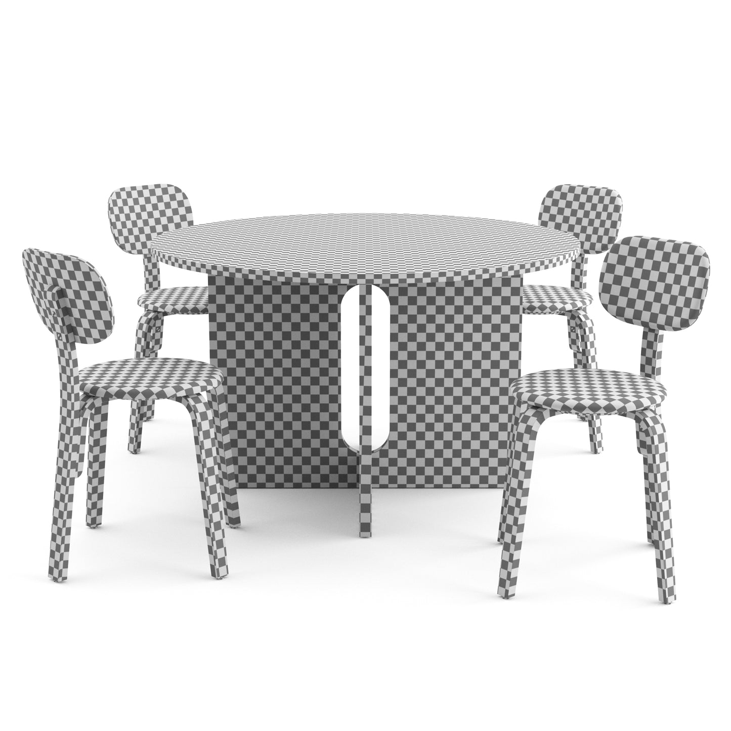 Afteroom Plus Chair + Androgyne Table By Audo 3D Model