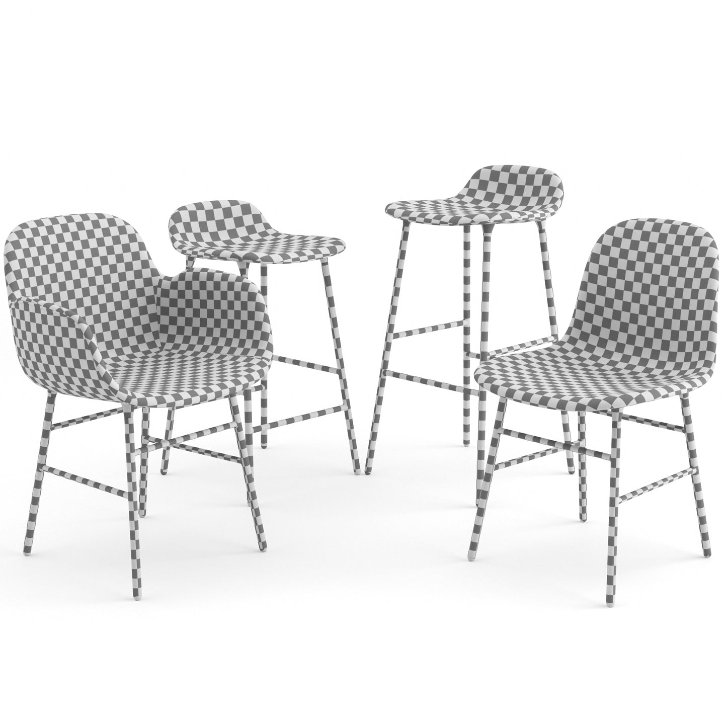 Form Chairs Collection By Normann Copenhagen 3D Model