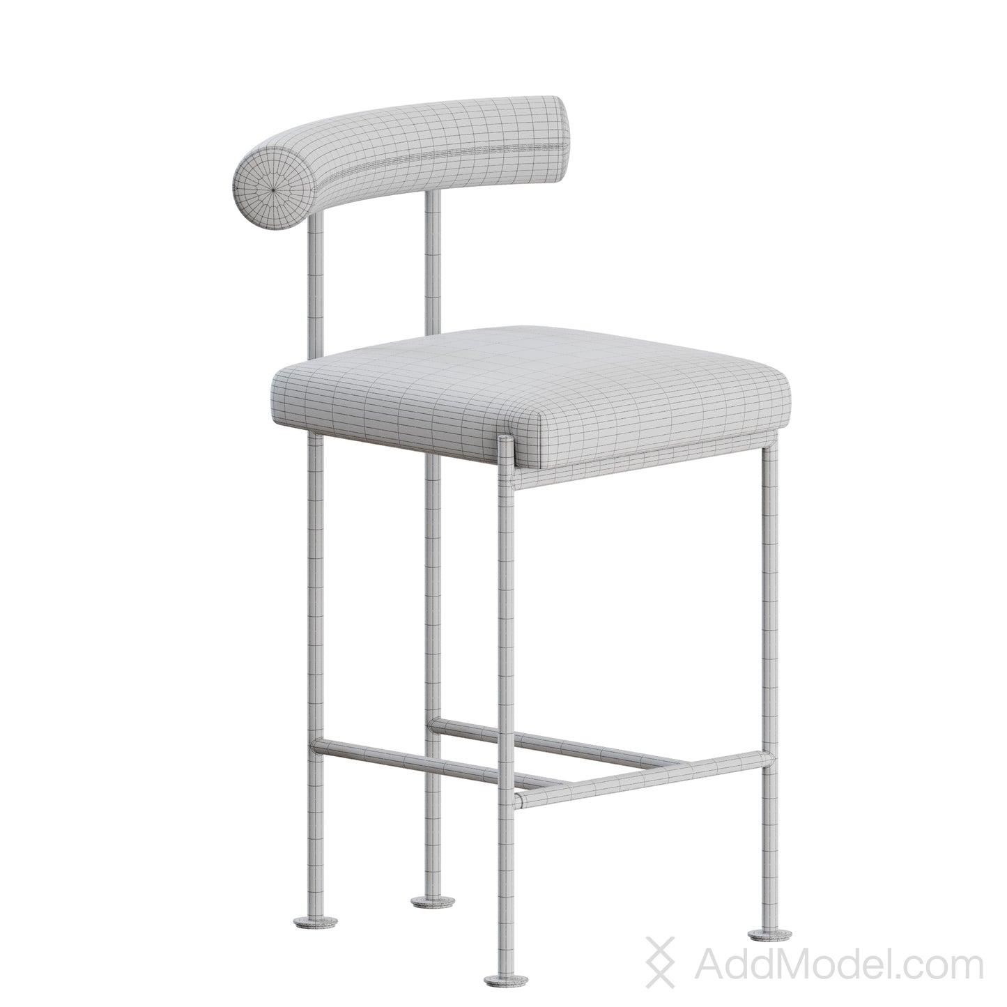 Quando Stool By MIDJ 3D Model