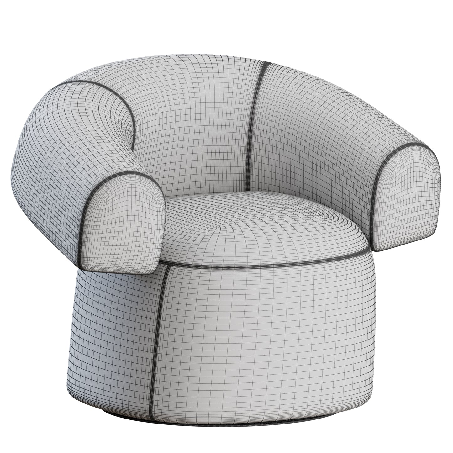 Ruff Armchair By Moroso 3D Model