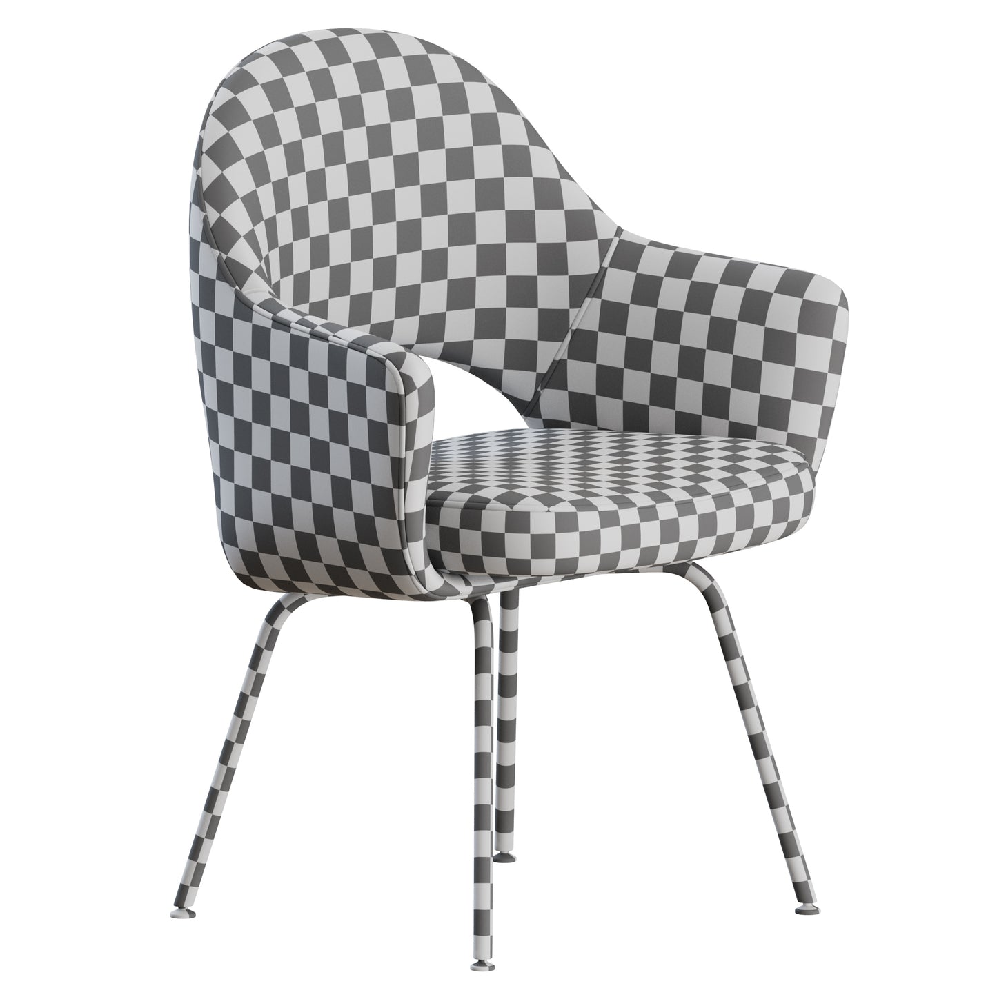 Saarinen Executive Armchair Metal Knoll 3D Model