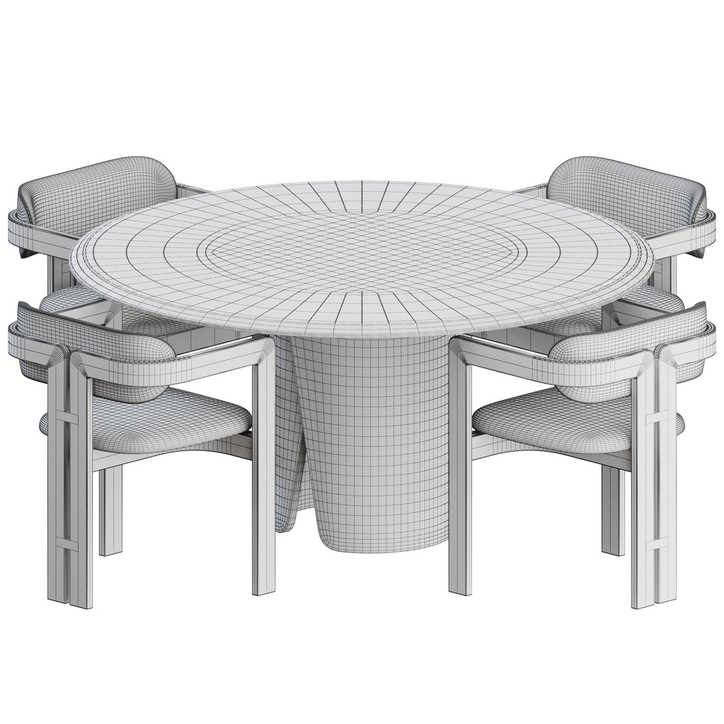 Dining Set By Gallotti & Radice 3D Model